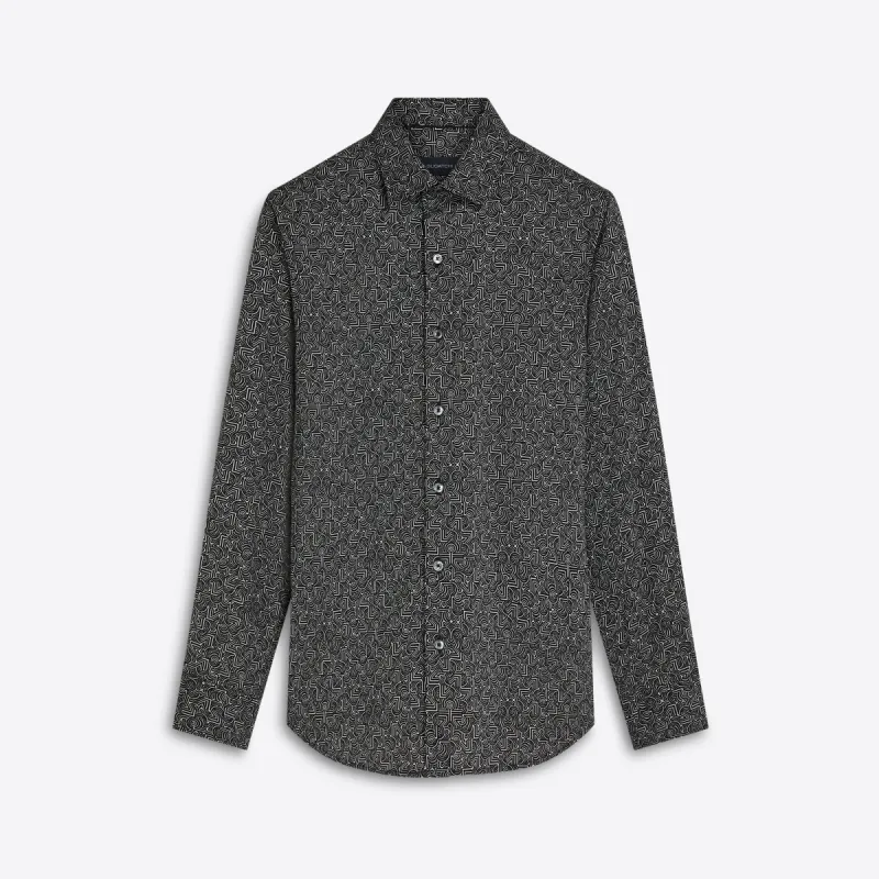 JULIAN Abstract Print Shirt sold by Bugatchi