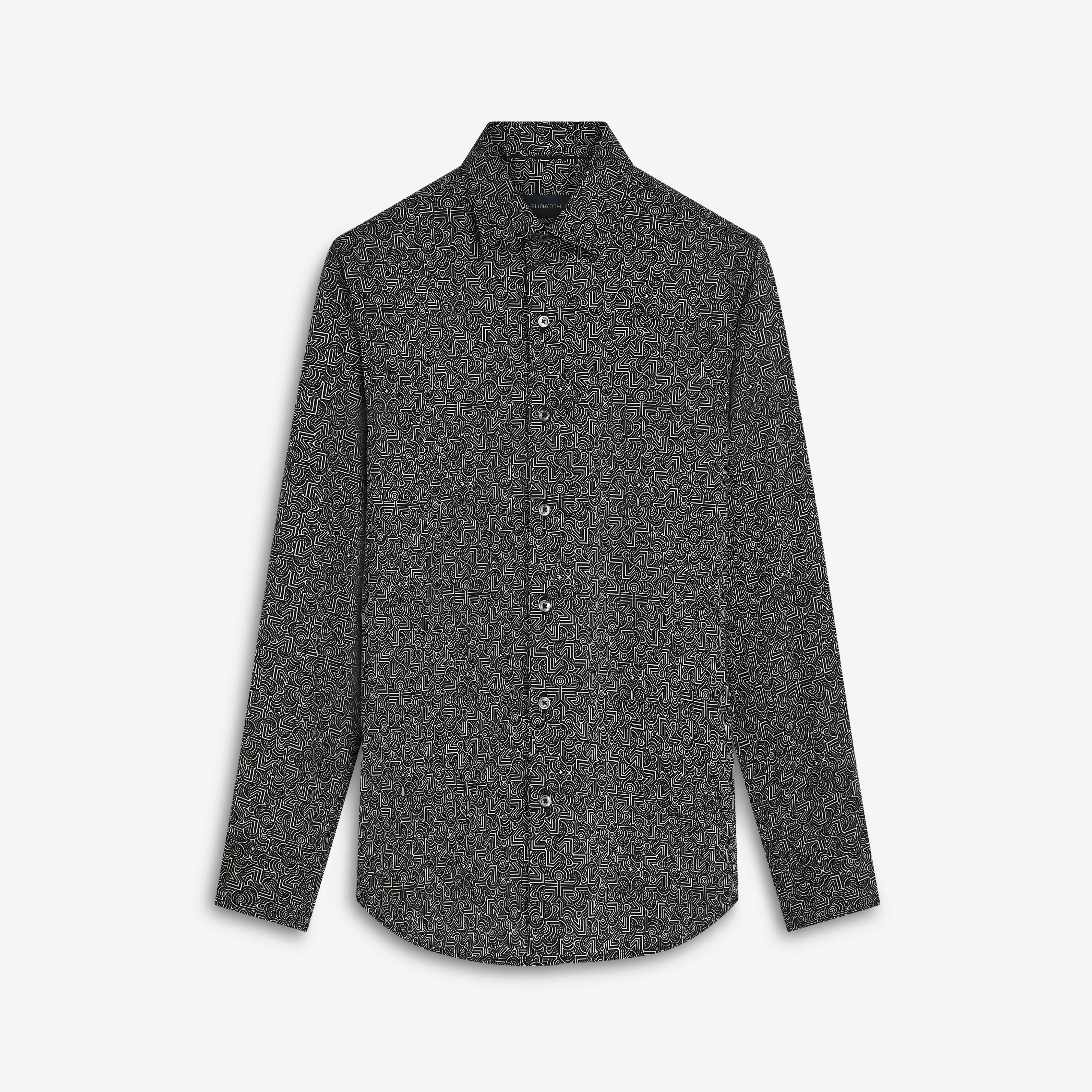 JULIAN Abstract Print Shirt sold by Bugatchi