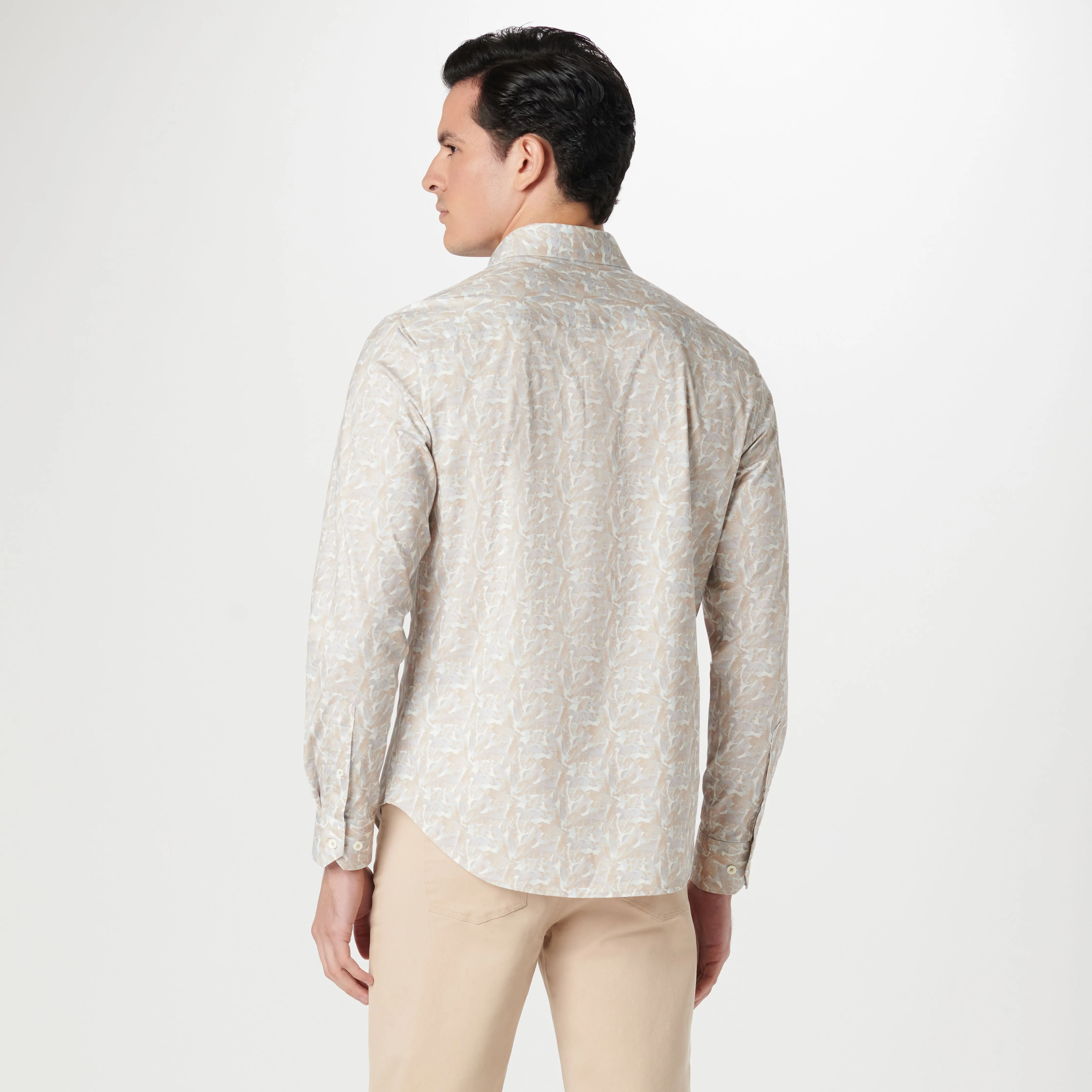 James Leaf Print OoohCotton Shirt sold by Bugatchi product image thumbnail 4