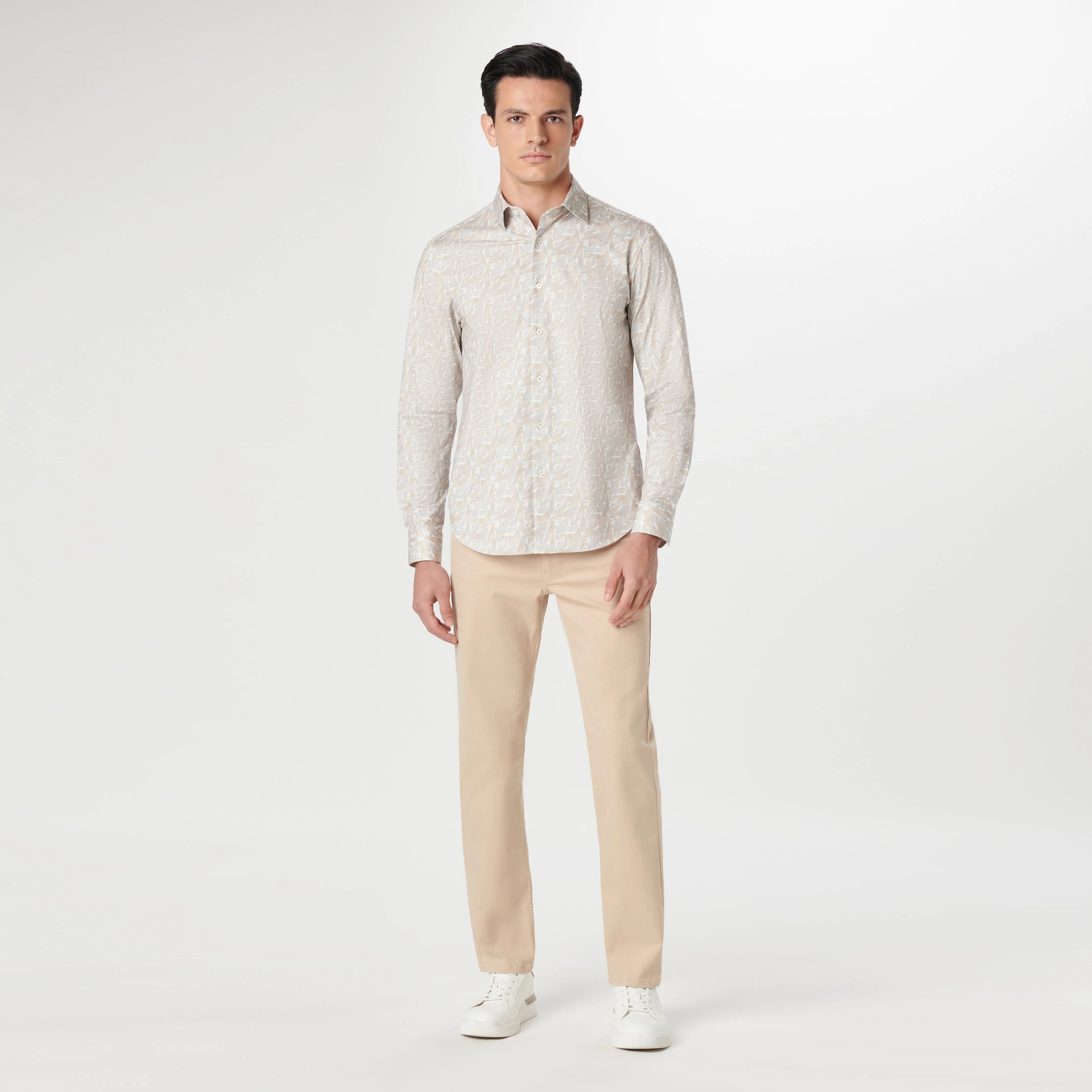 James Leaf Print OoohCotton Shirt sold by Bugatchi product image thumbnail 5