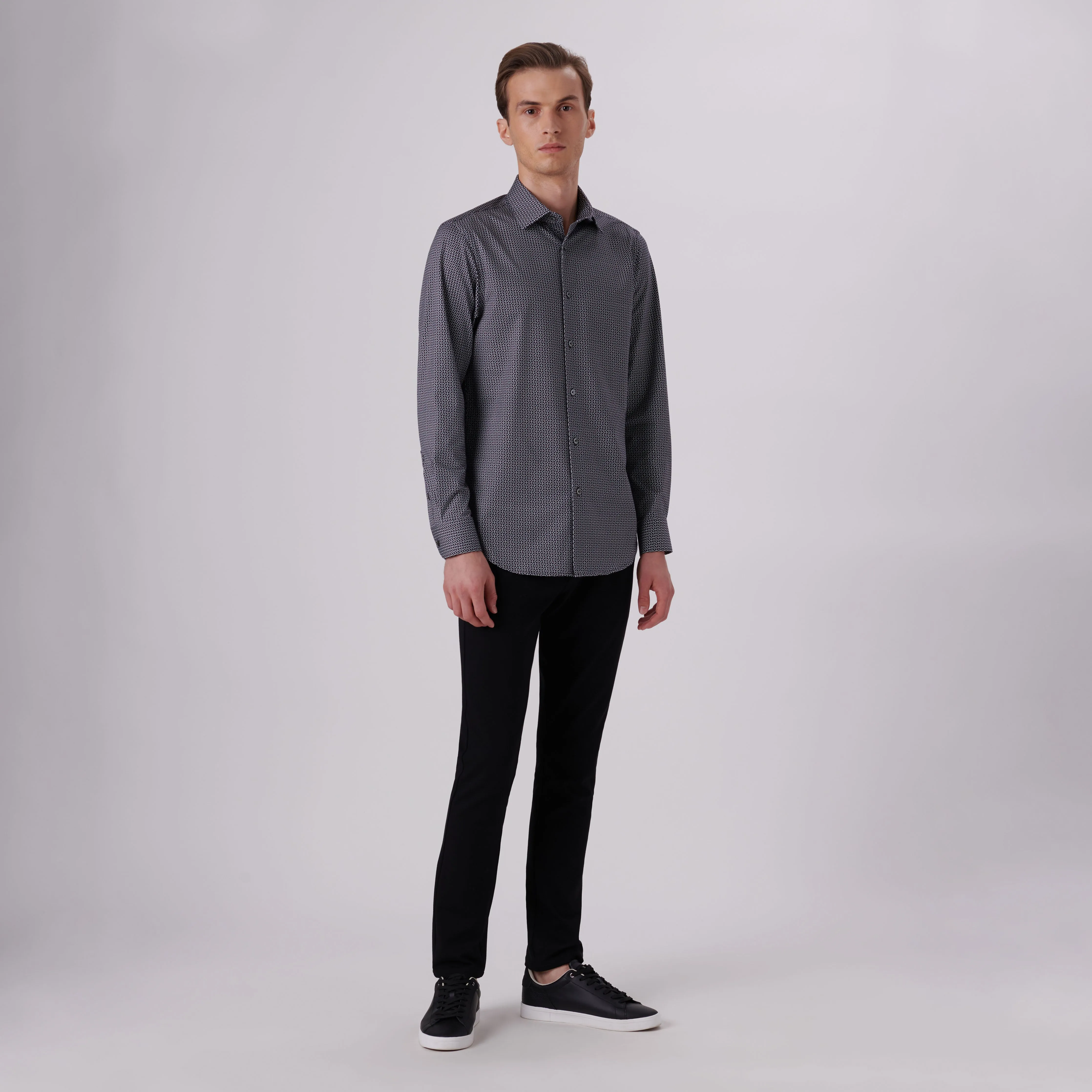 James Diamond Print OoohCotton Shirt sold by Bugatchi product image thumbnail 5