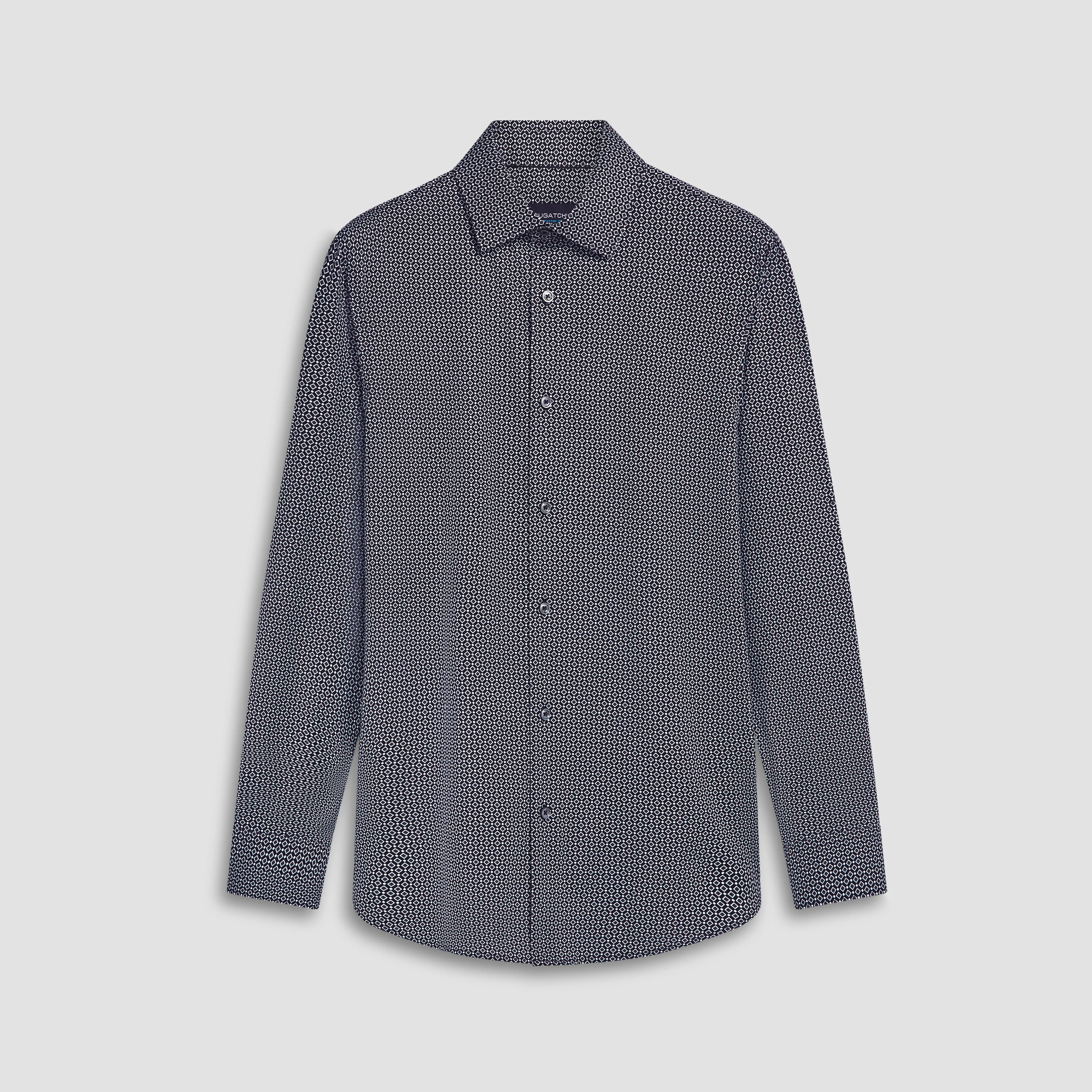 James Diamond Print OoohCotton Shirt sold by Bugatchi