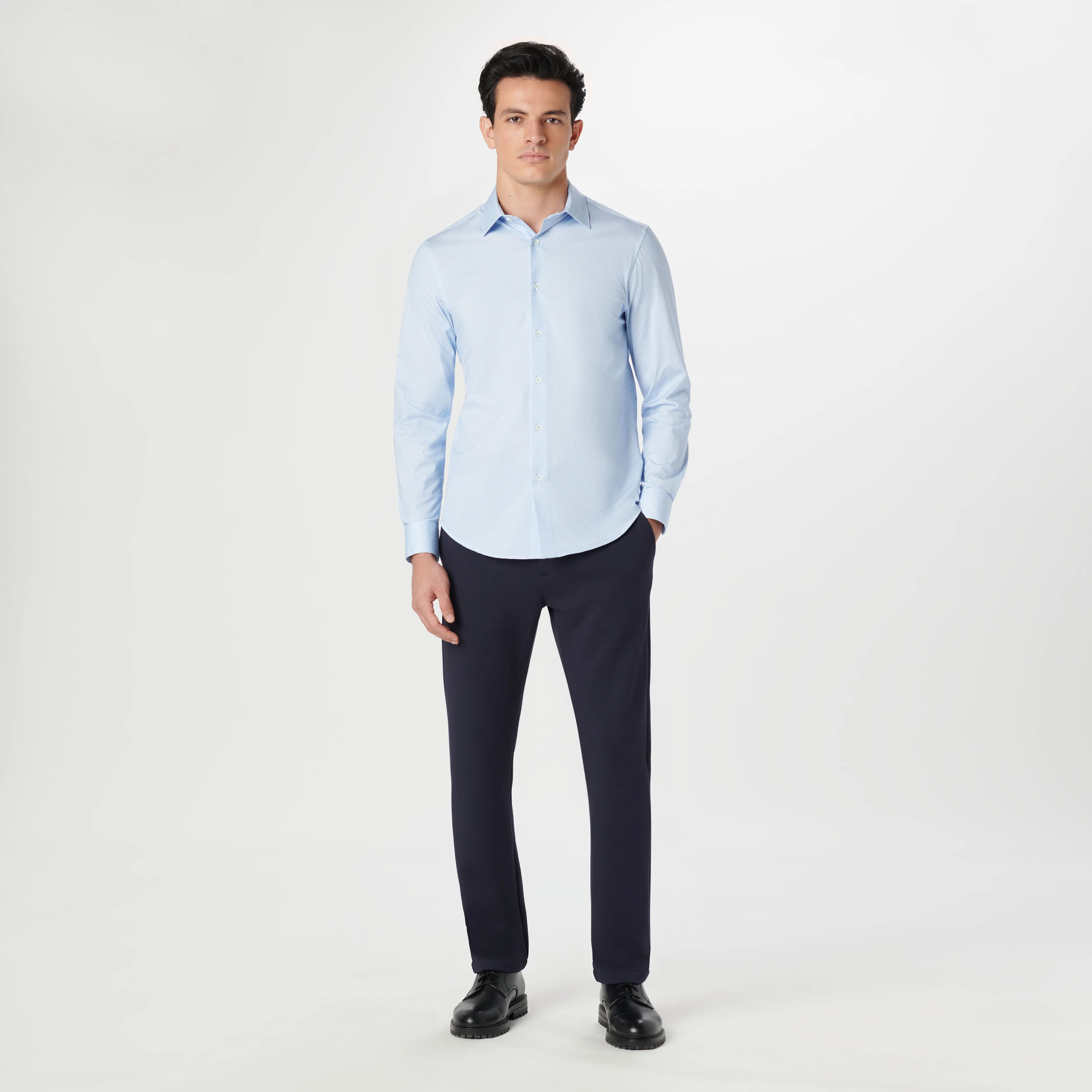 James Ogee Stripe OoohCotton Shirt sold by Bugatchi product image thumbnail 5