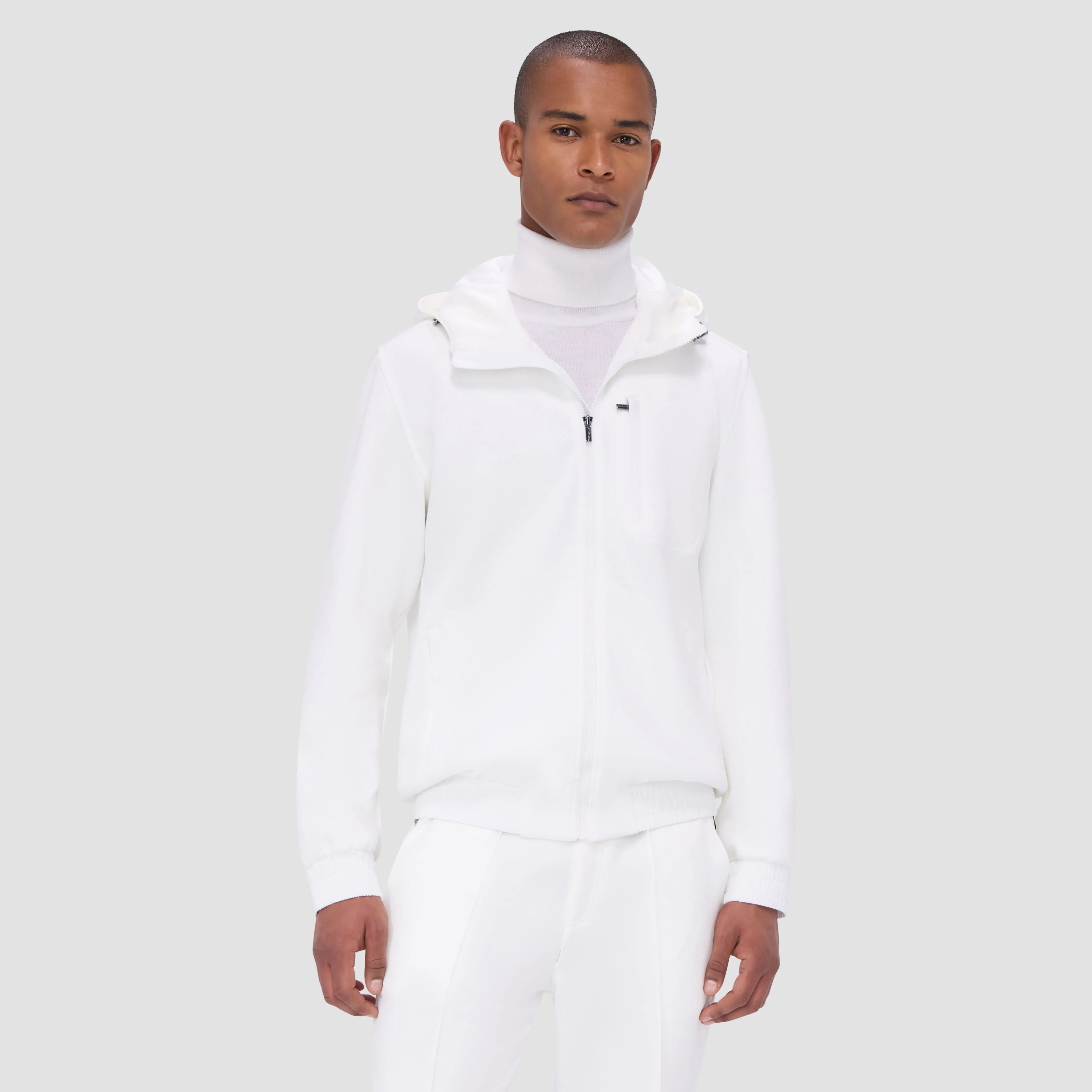 Soft Touch Performance Zip-Up Jacket With Hood sold by Bugatchi product image thumbnail 2