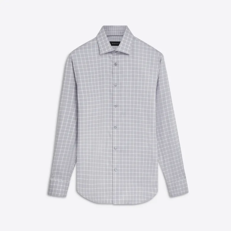 JULIAN Graph Check Shirt sold by Bugatchi