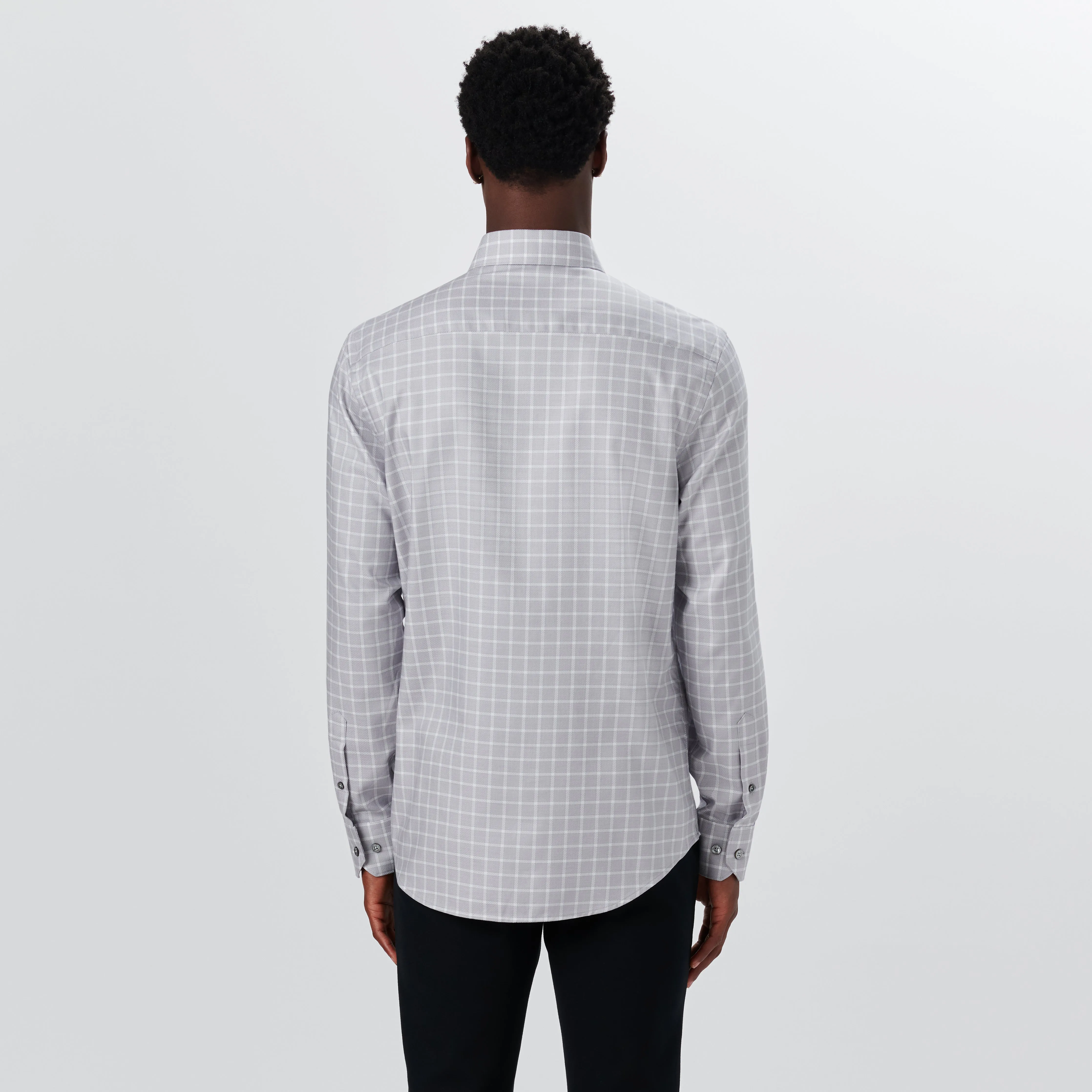 JULIAN Graph Check Shirt sold by Bugatchi product image thumbnail 4