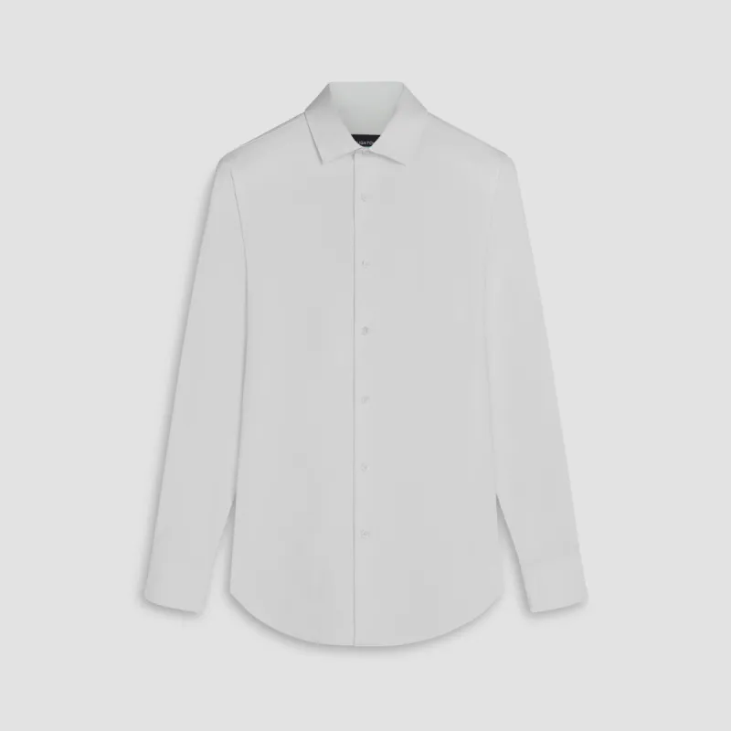 JAMES Solid OoohCotton Twill Shirt sold by Bugatchi
