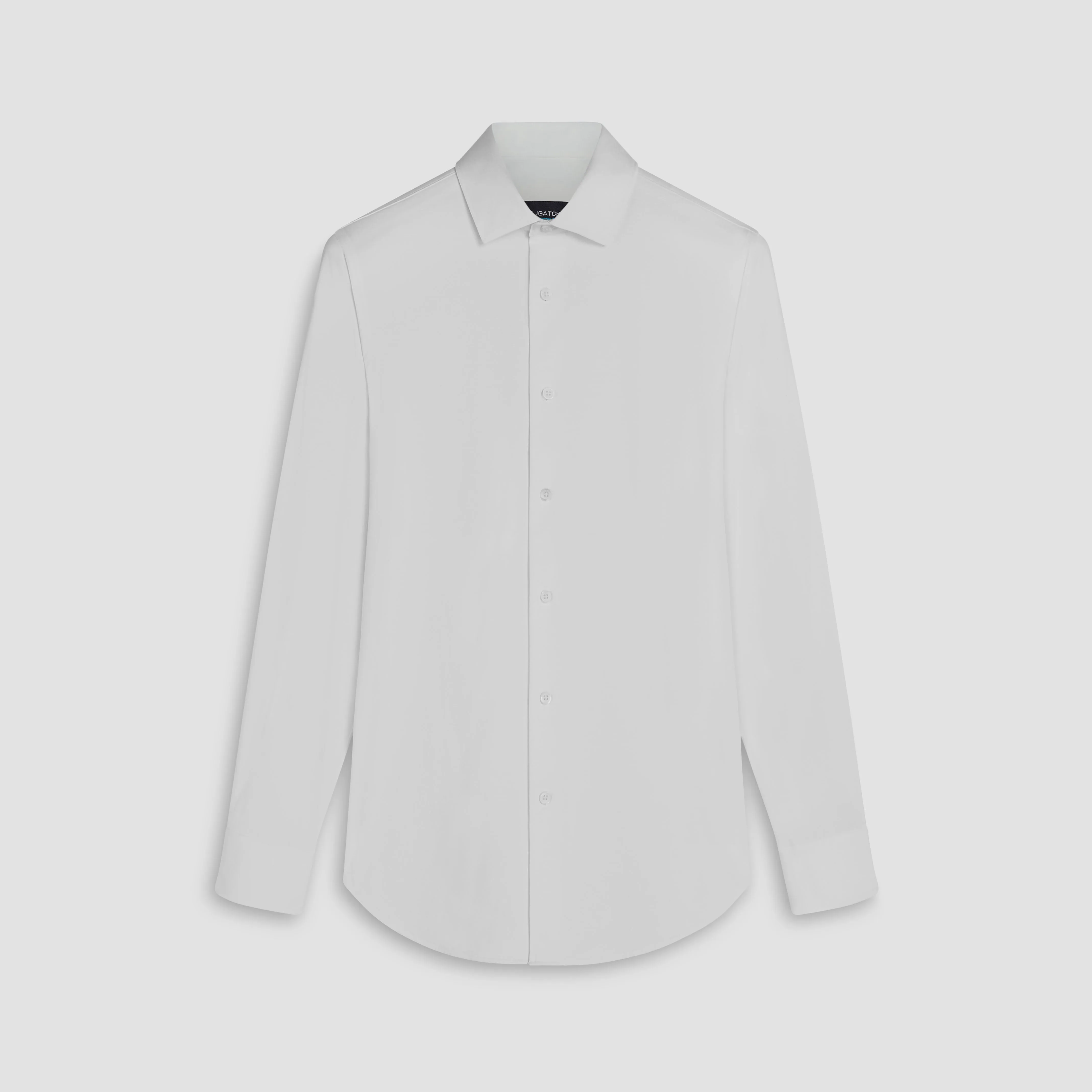 JAMES Solid OoohCotton Twill Shirt sold by Bugatchi