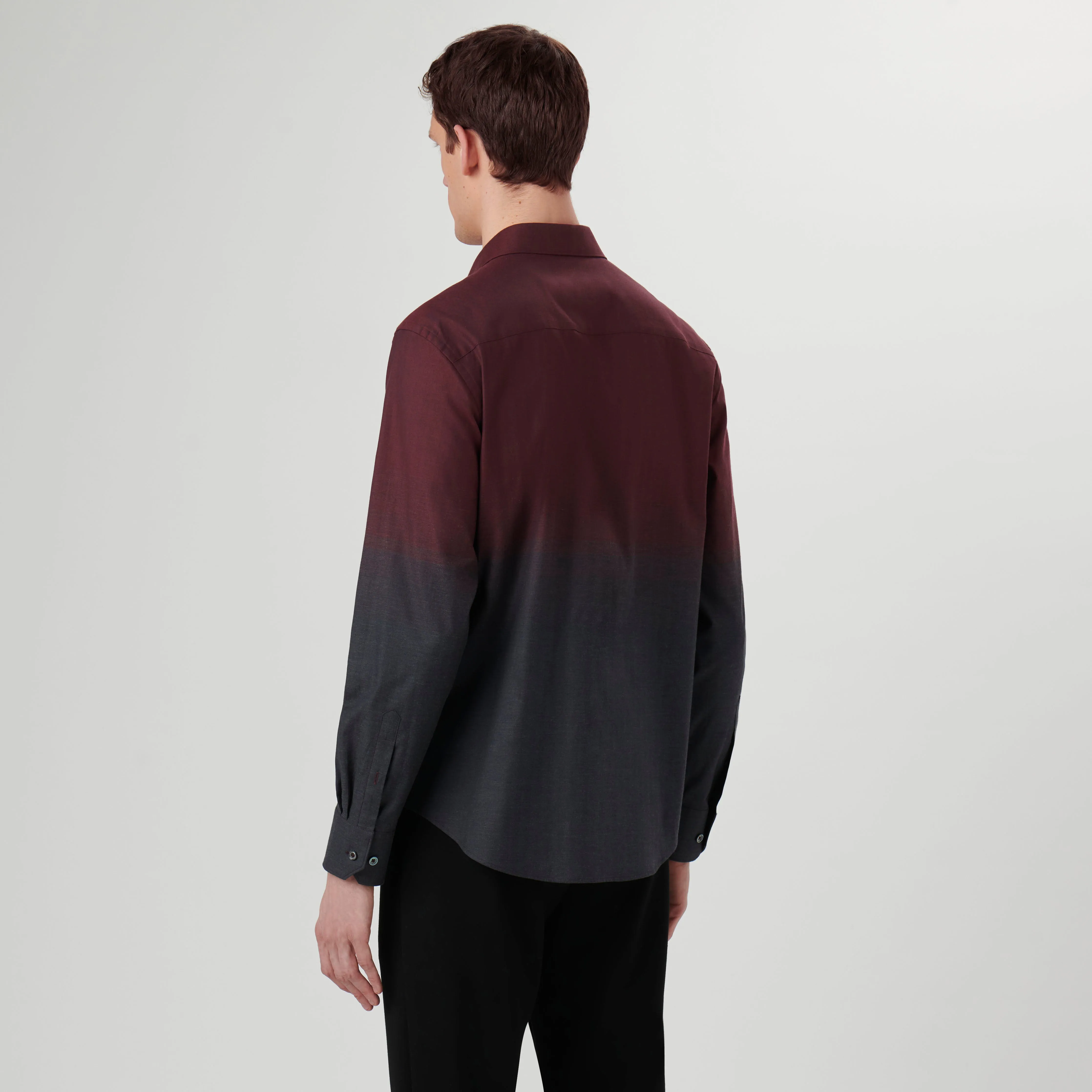 Axel Herringbone Shirt sold by Bugatchi product image thumbnail 4