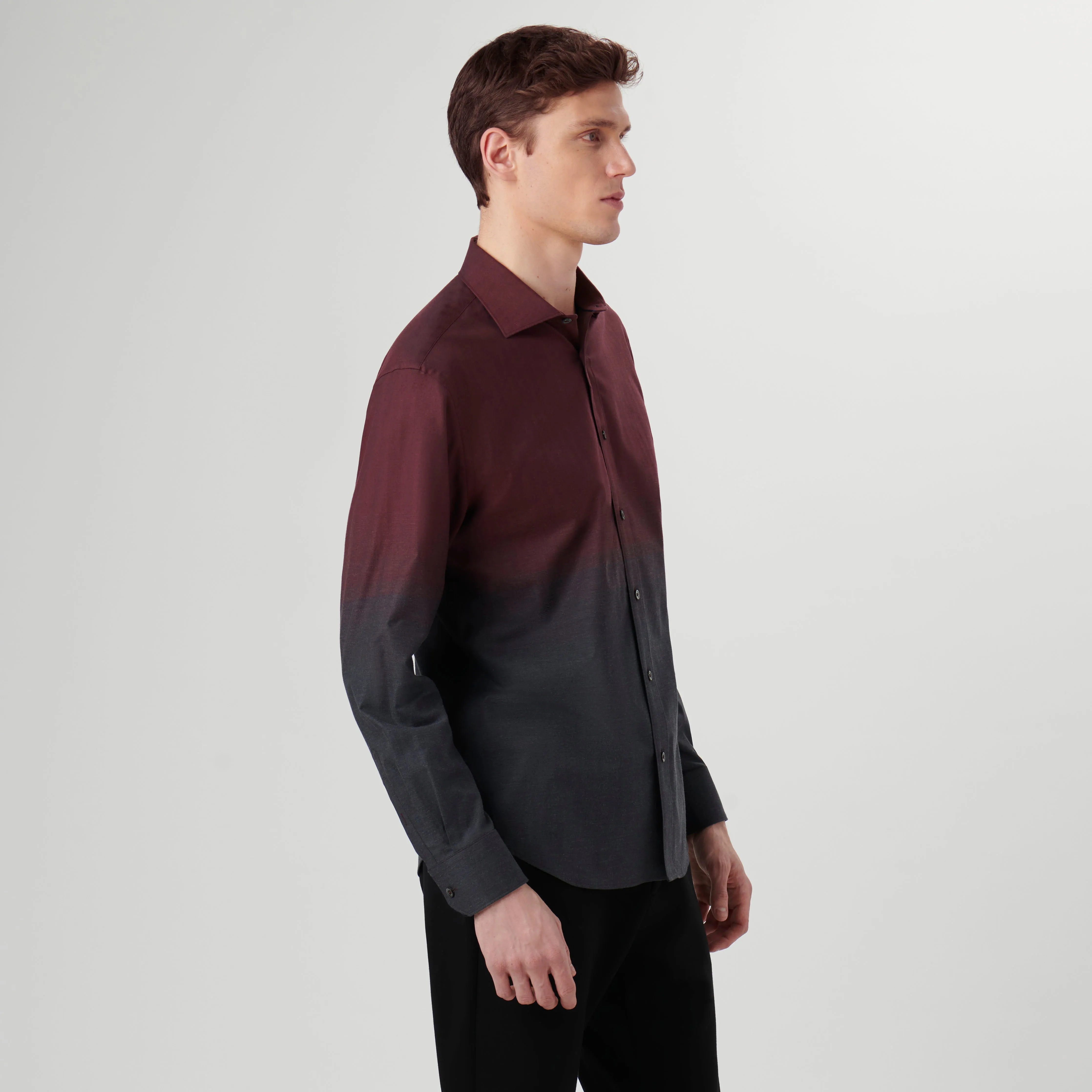 Axel Herringbone Shirt sold by Bugatchi product image thumbnail 3