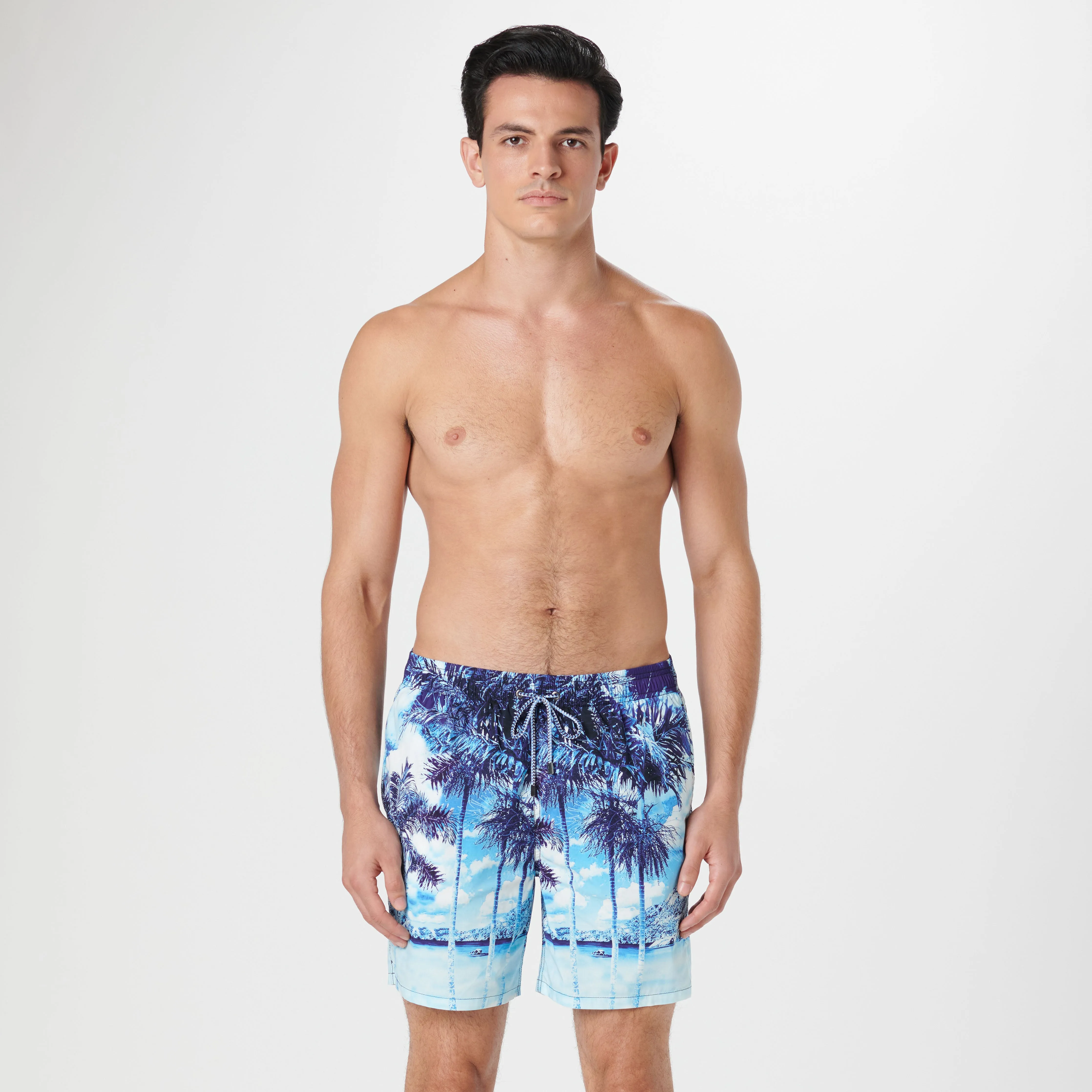 Cosmo Tropical Photoprint Swim Trunks sold by Bugatchi product image thumbnail 2