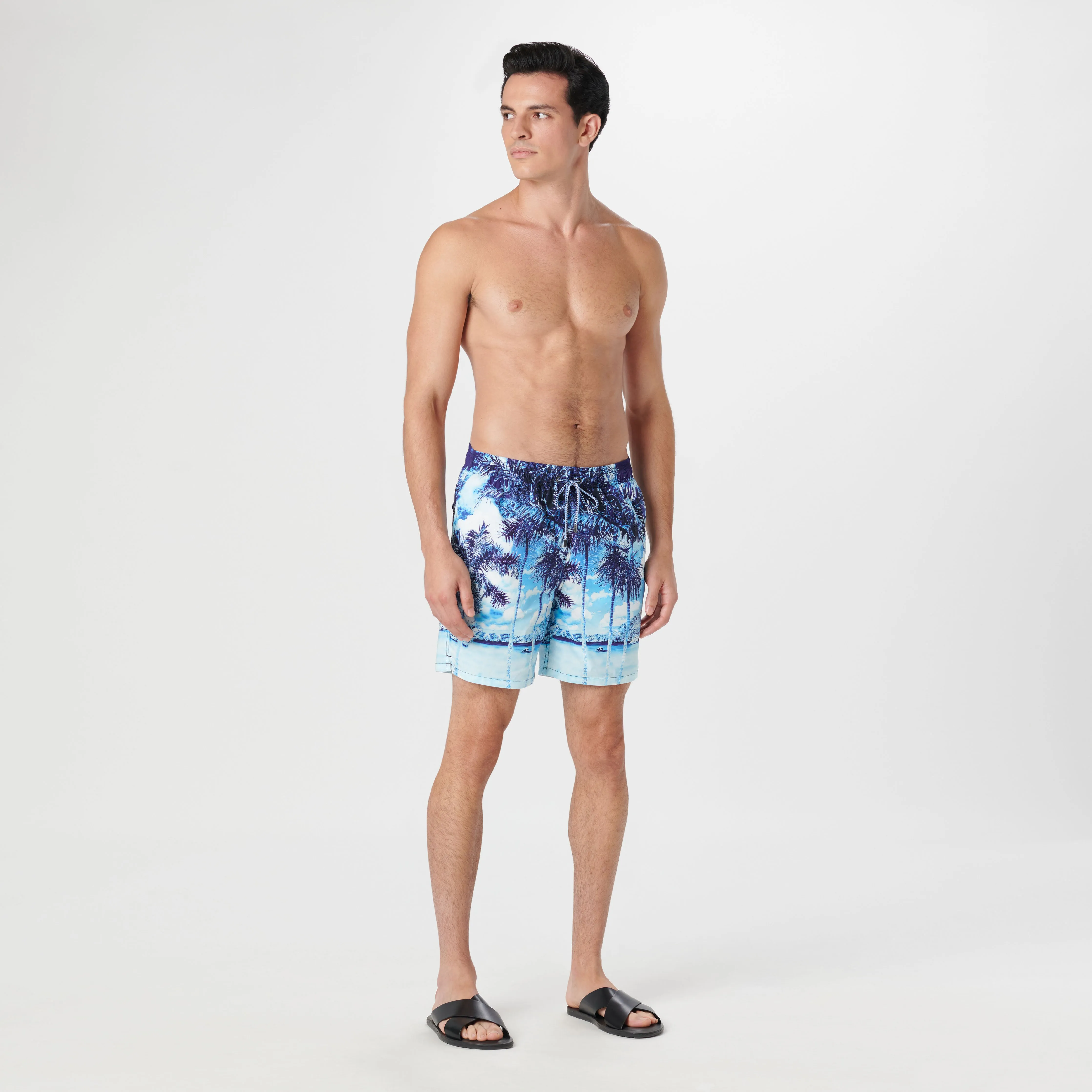 Cosmo Tropical Photoprint Swim Trunks sold by Bugatchi product image thumbnail 5