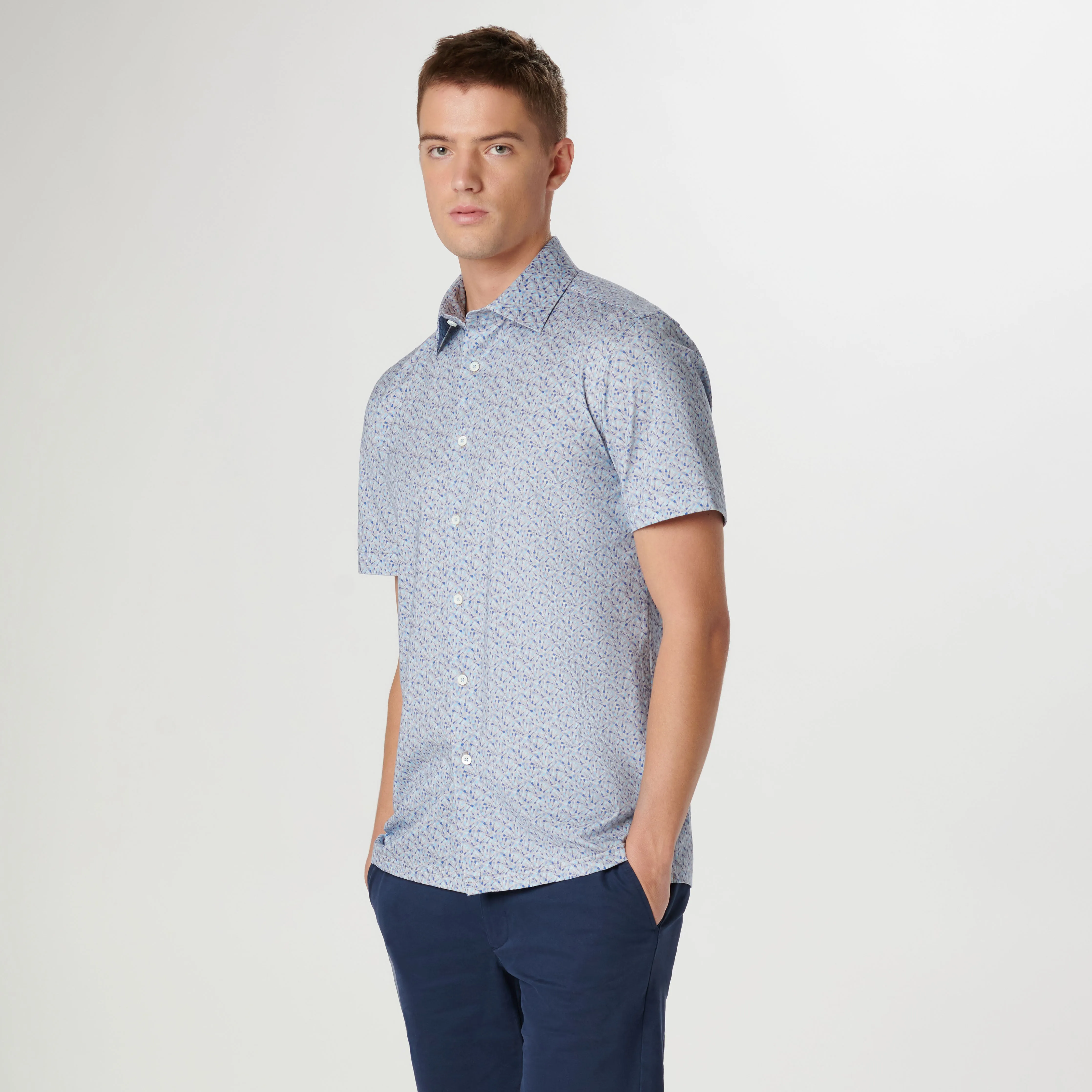 Milo Guitar OoohCotton Short Sleeve Shirt sold by Bugatchi product image thumbnail 3