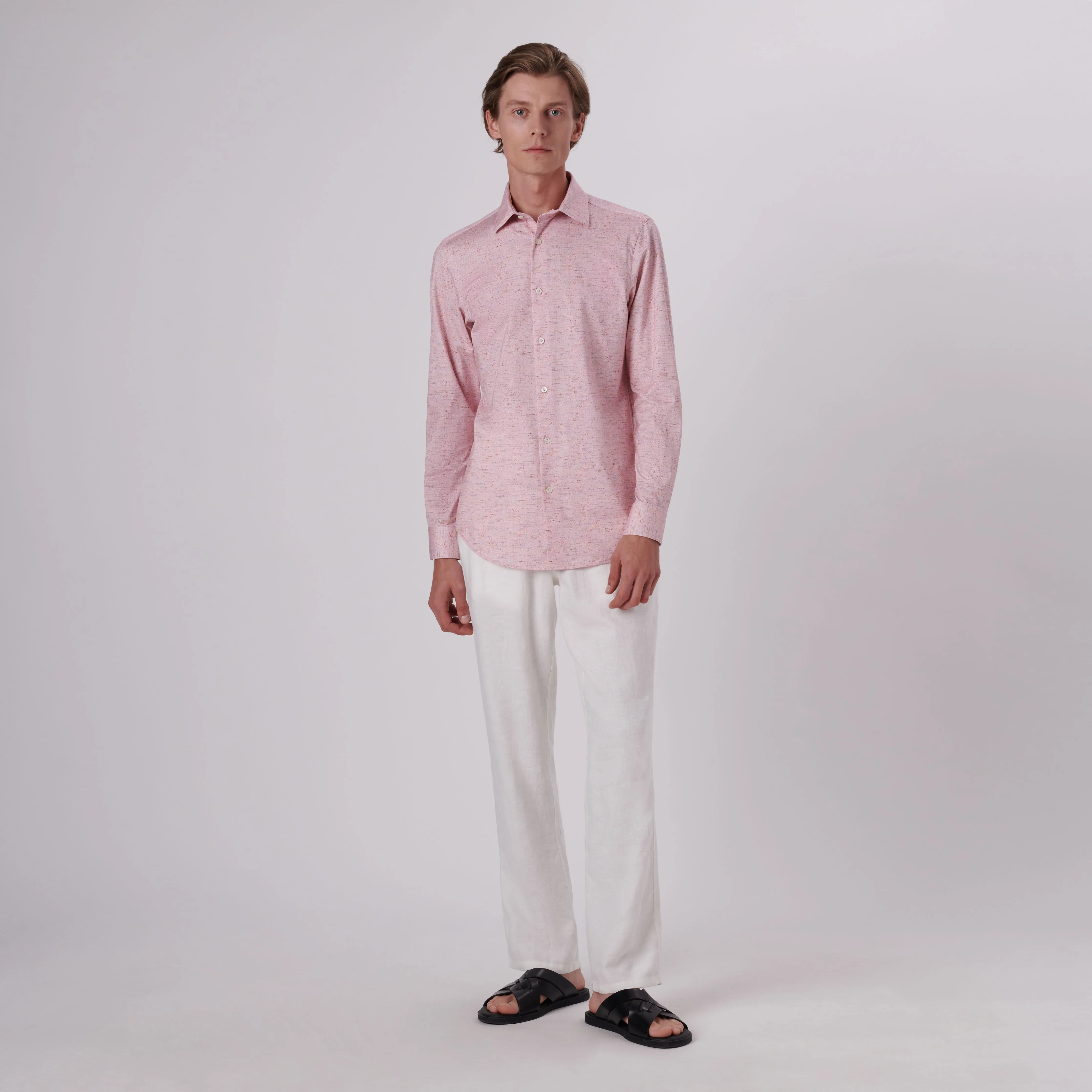 James Marled Print OoohCotton Shirt sold by Bugatchi product image thumbnail 5