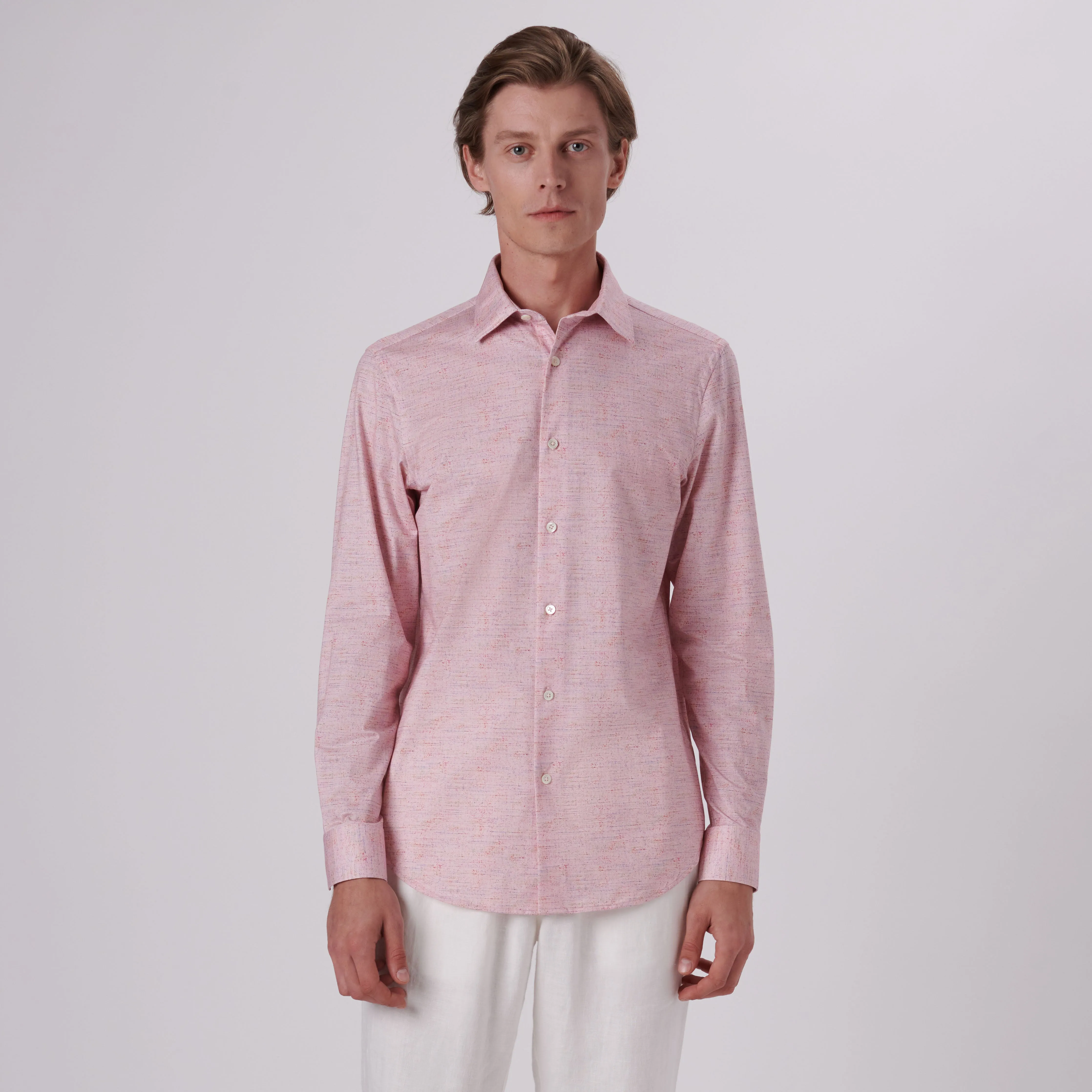 James Marled Print OoohCotton Shirt sold by Bugatchi product image thumbnail 2