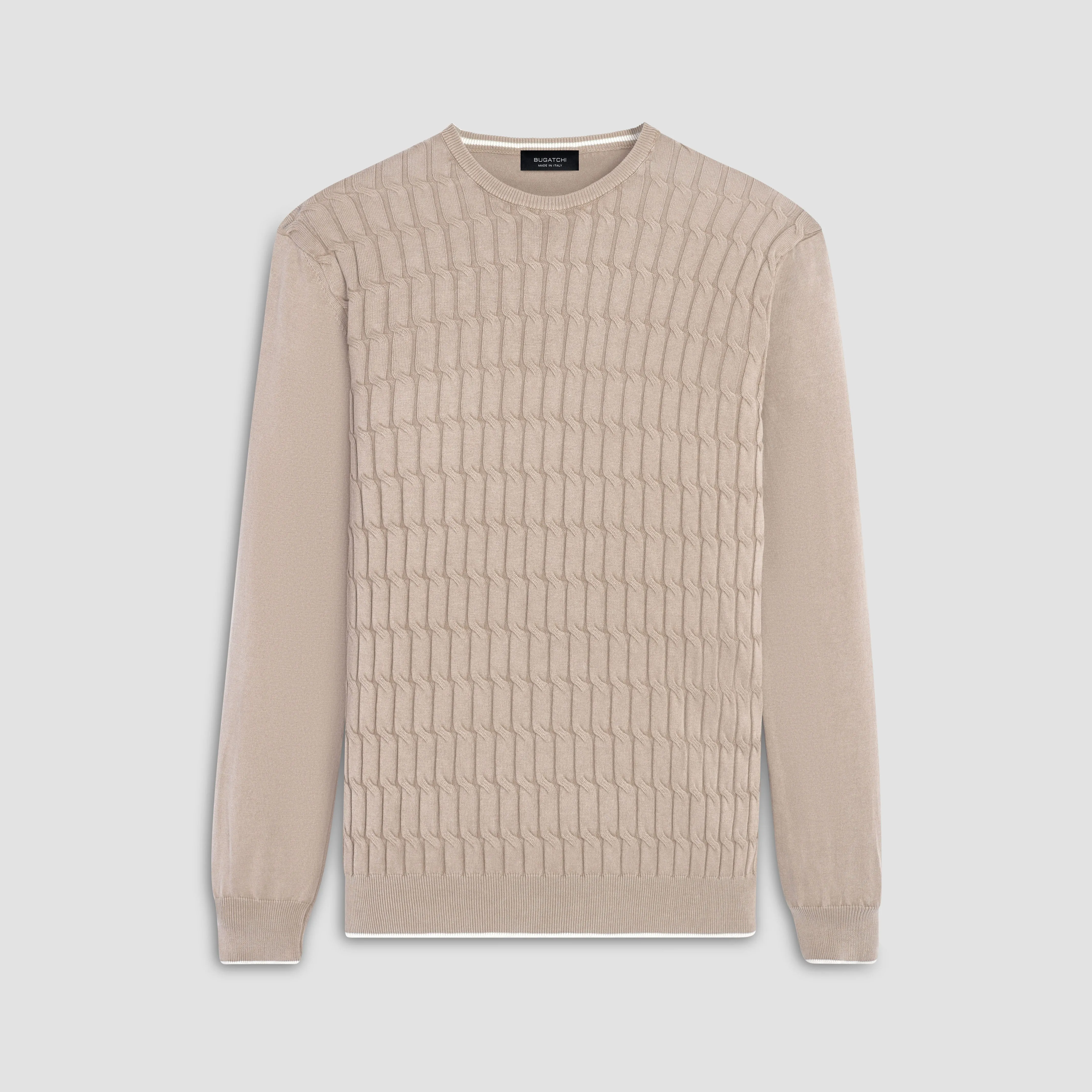 Knit Stitch Crew Neck Sweater sold by Bugatchi