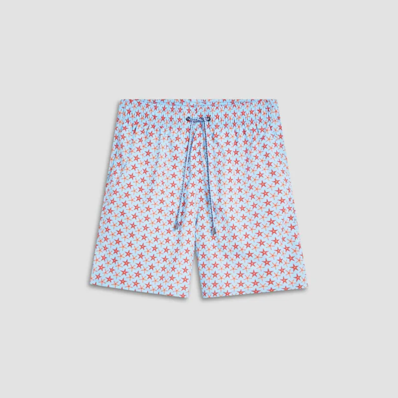 Adrian Star Swim Trunks sold by Bugatchi