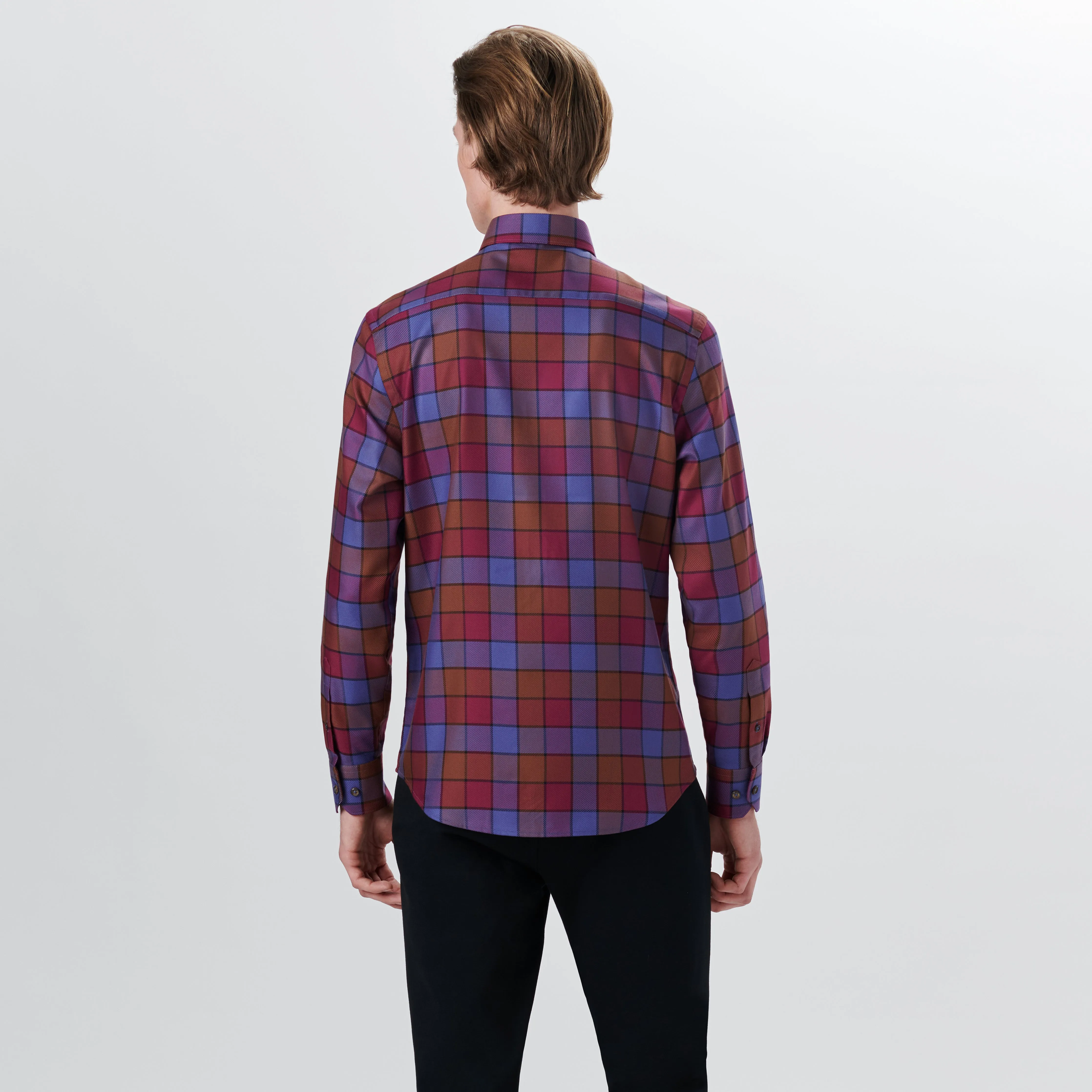 JULIAN Checkered Shirt sold by Bugatchi product image thumbnail 4