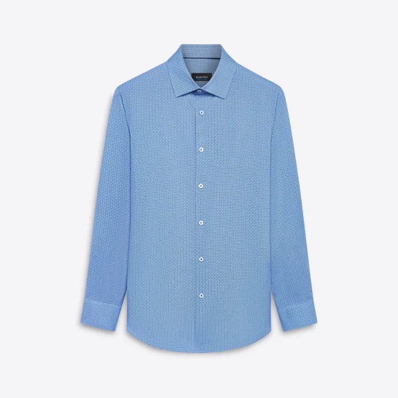 JAMES Diamond Check OoohCotton Shirt sold by Bugatchi