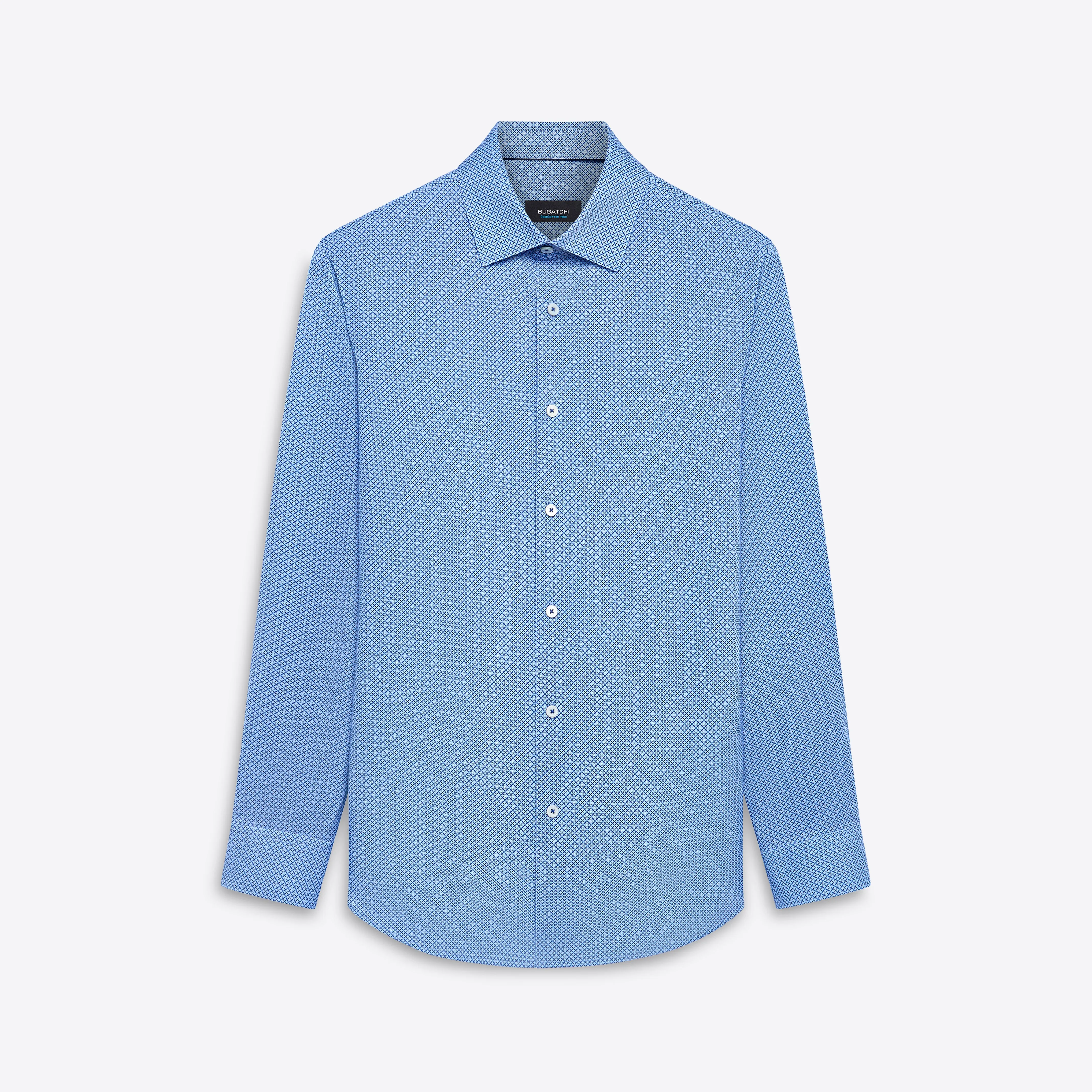 JAMES Diamond Check OoohCotton Shirt sold by Bugatchi