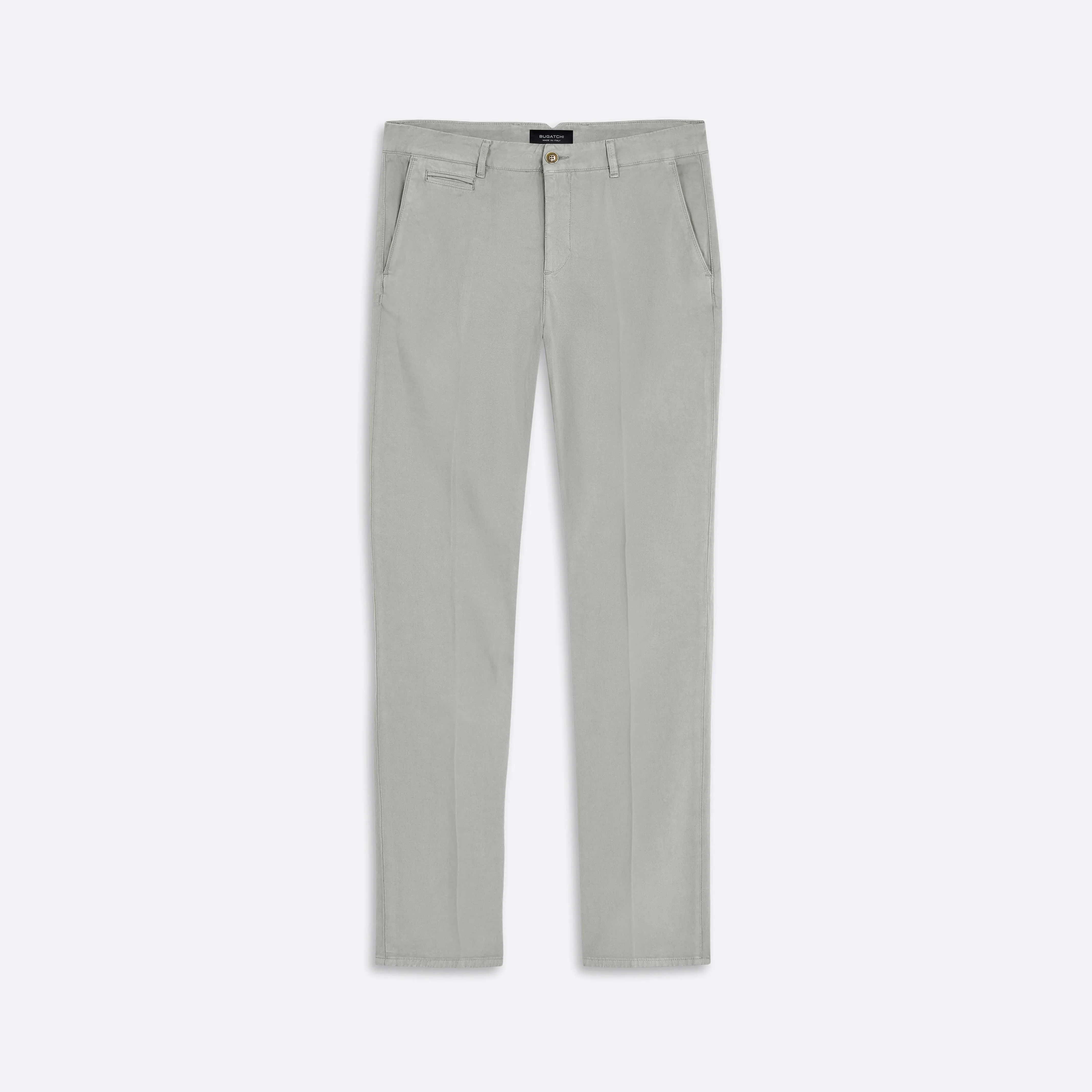 Solid Flat Front Chino Pants sold by Bugatchi