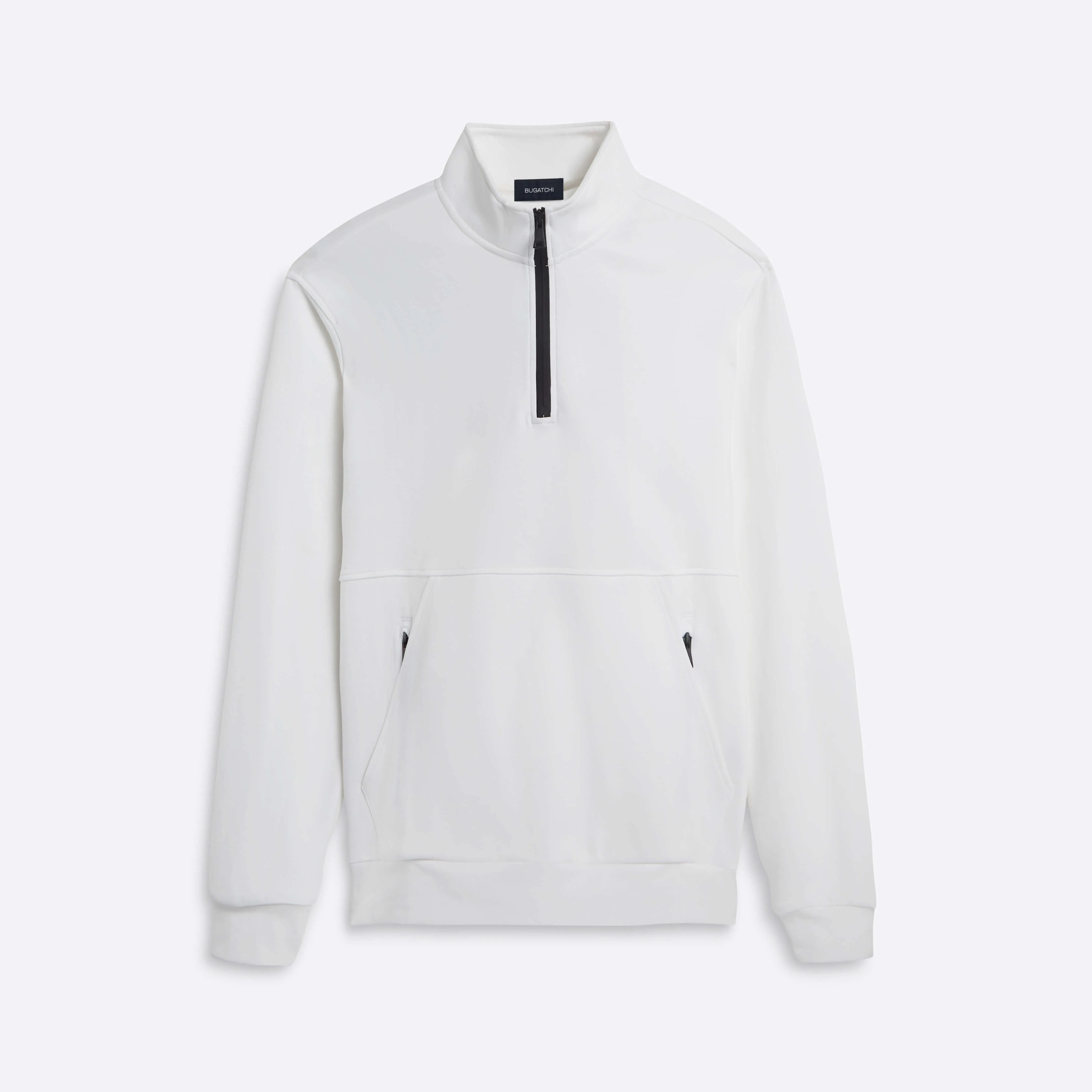 Quarter Zip Mock Neck Sweatshirt sold by Bugatchi