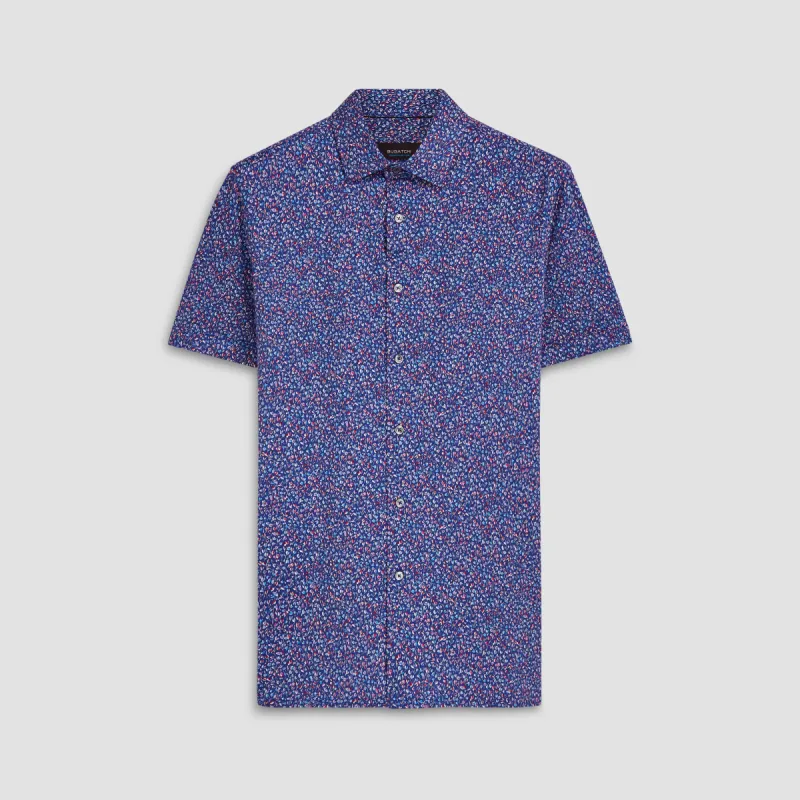 Milo Floral Print OoohCotton Short Sleeve Shirt sold by Bugatchi