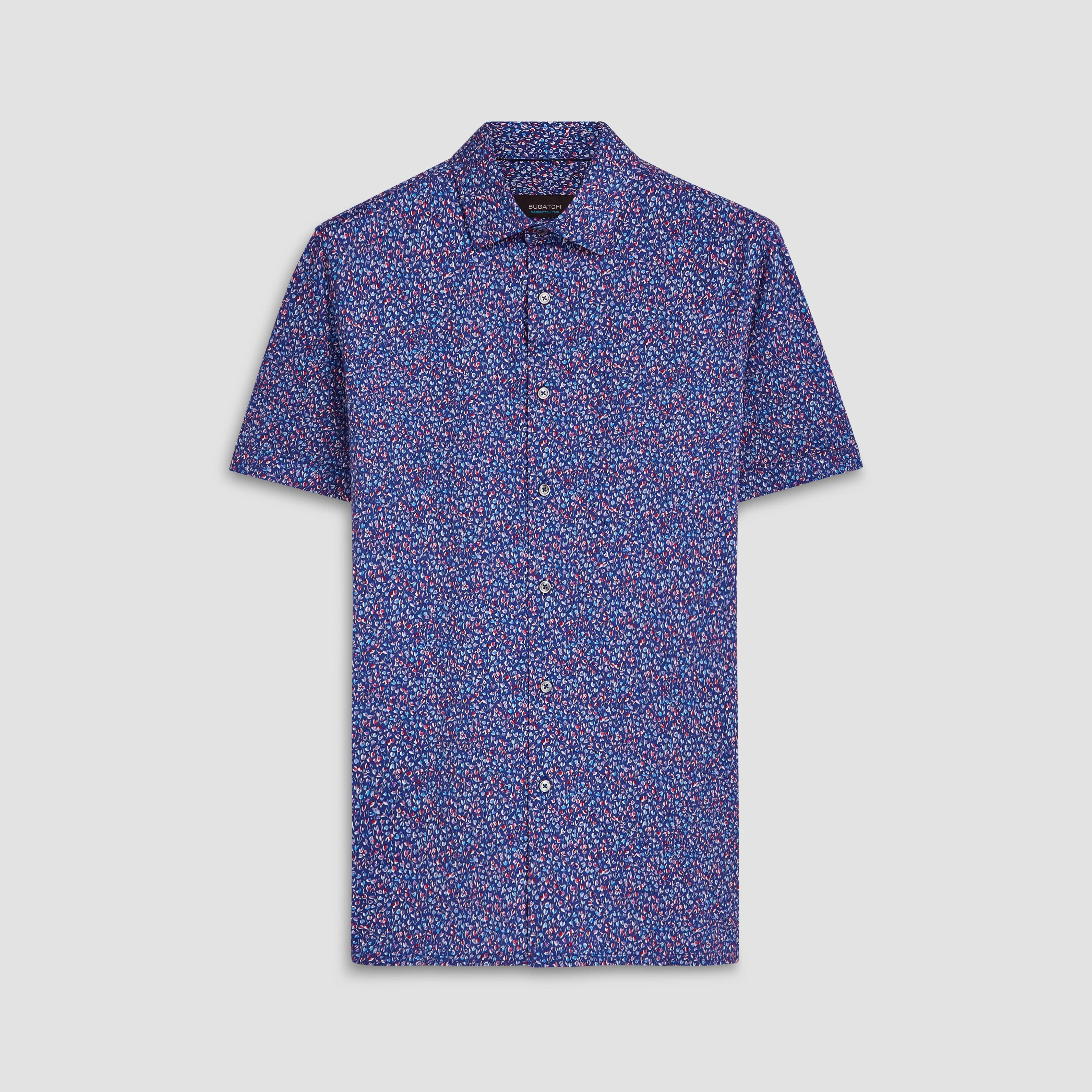 Milo Floral Print OoohCotton Short Sleeve Shirt sold by Bugatchi