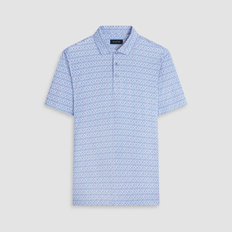 Victor Geometric OoohCotton Polo made by Bugatchi