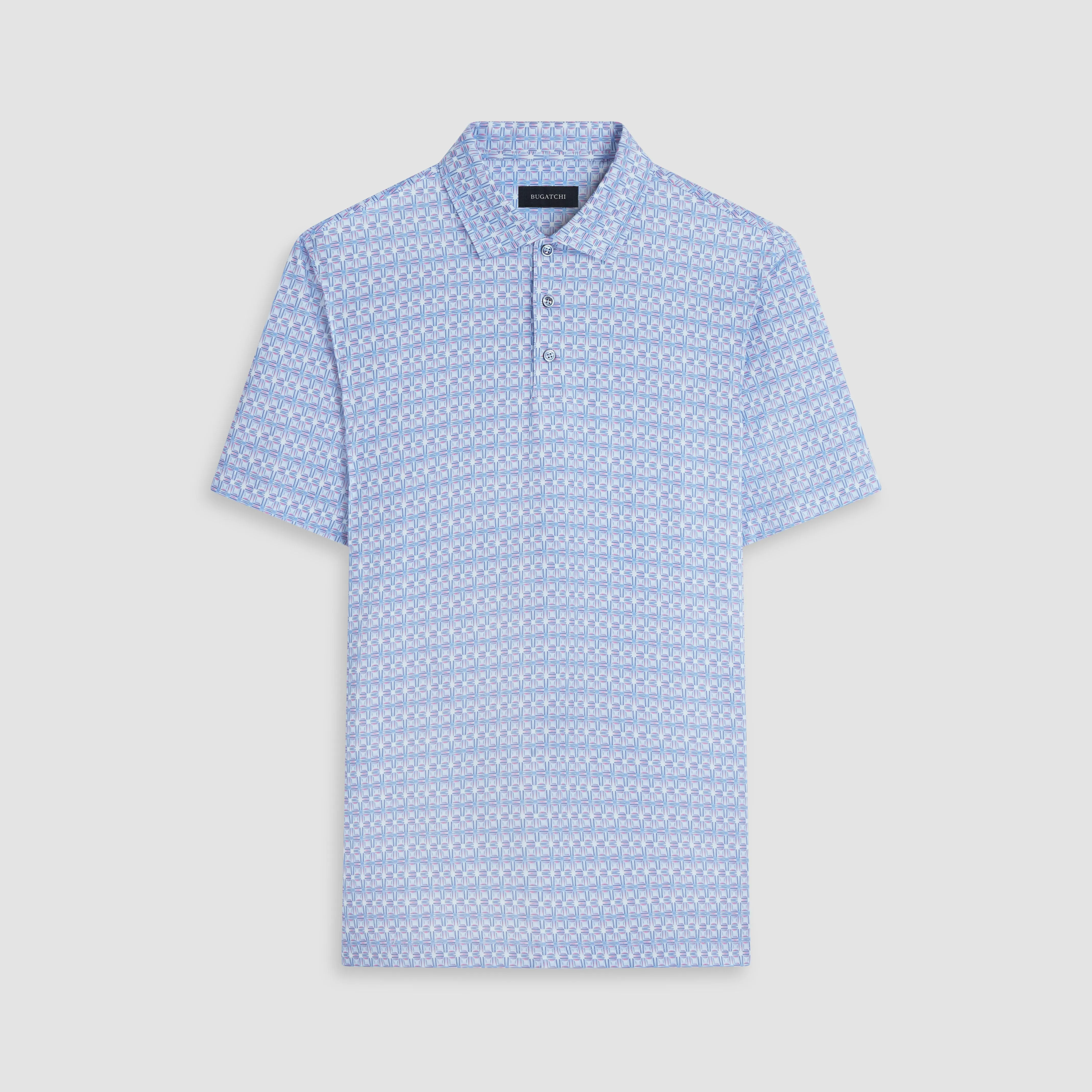 Victor Geometric OoohCotton Polo sold by Bugatchi