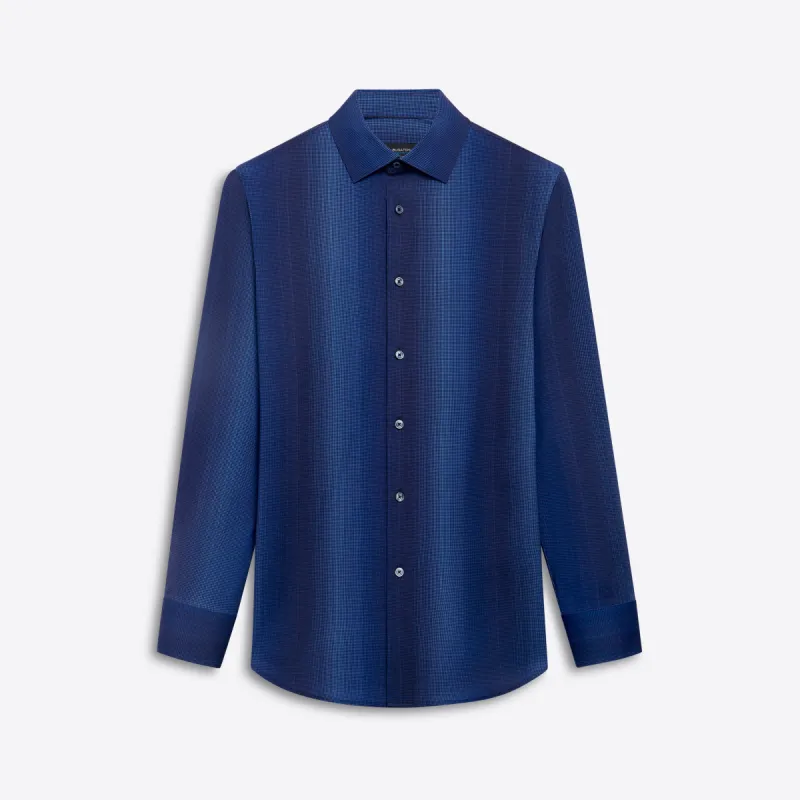 JAMES Pin Check OoohCotton Shirt sold by Bugatchi