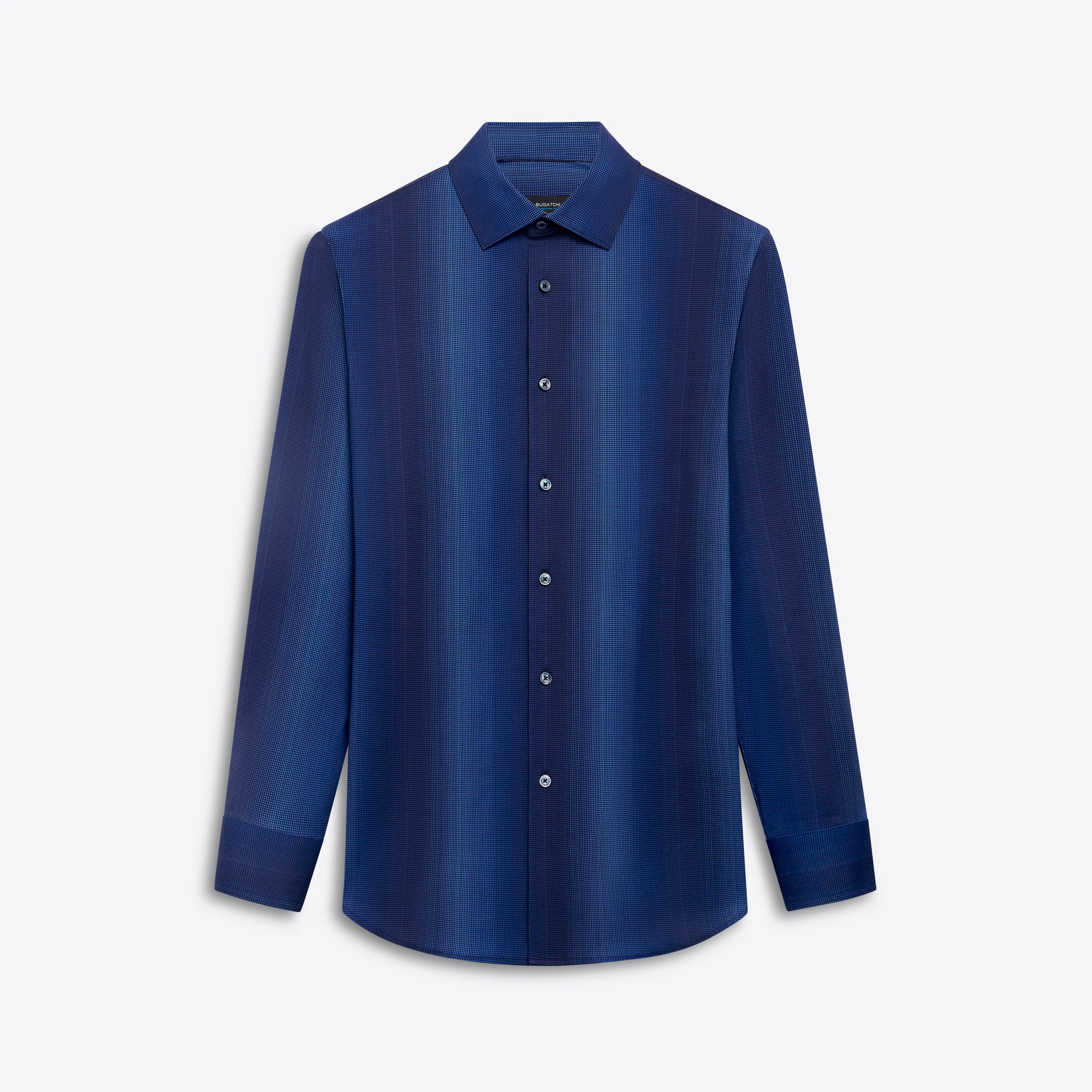 JAMES Pin Check OoohCotton Shirt sold by Bugatchi