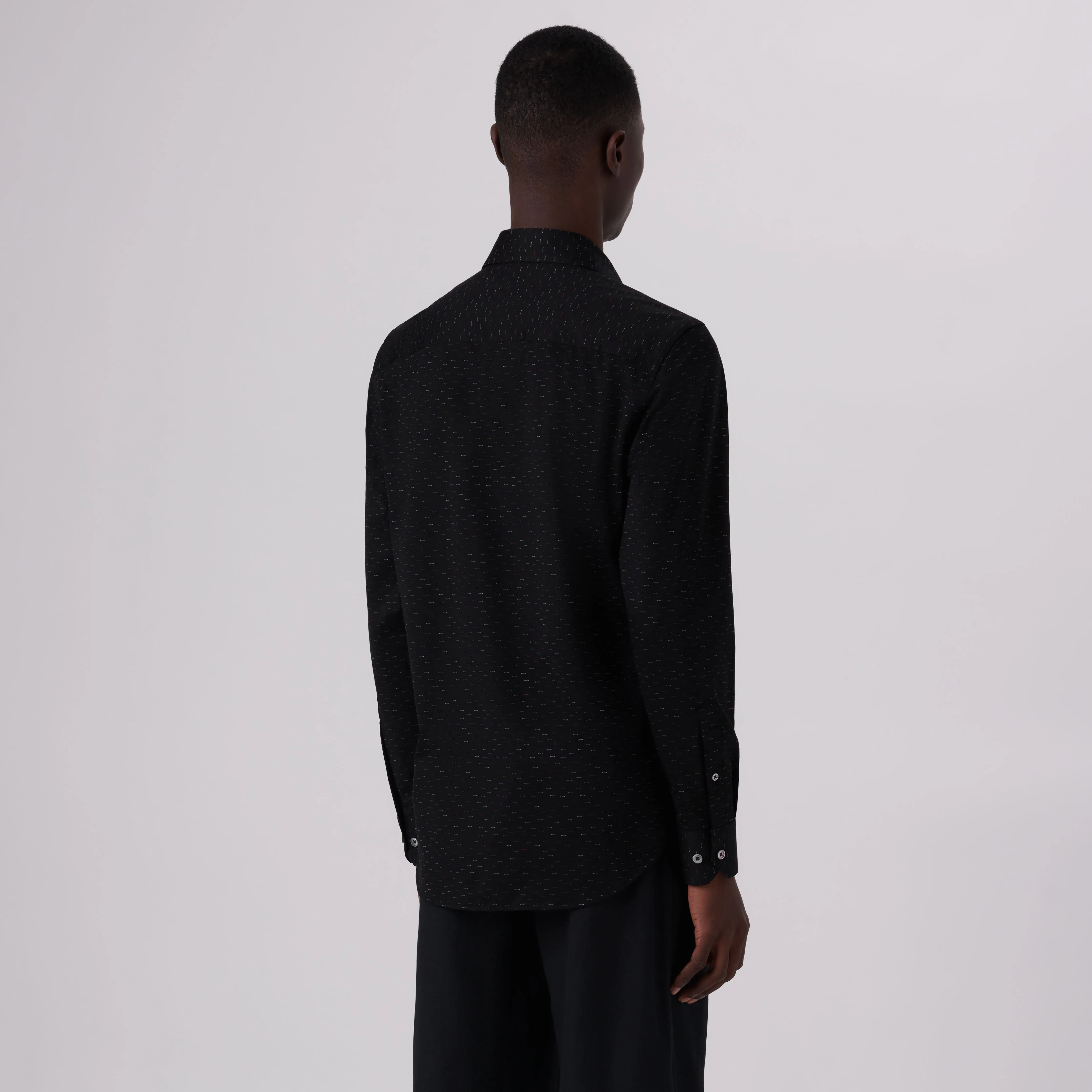 James Stitch Print OoohCotton Shirt sold by Bugatchi product image thumbnail 4