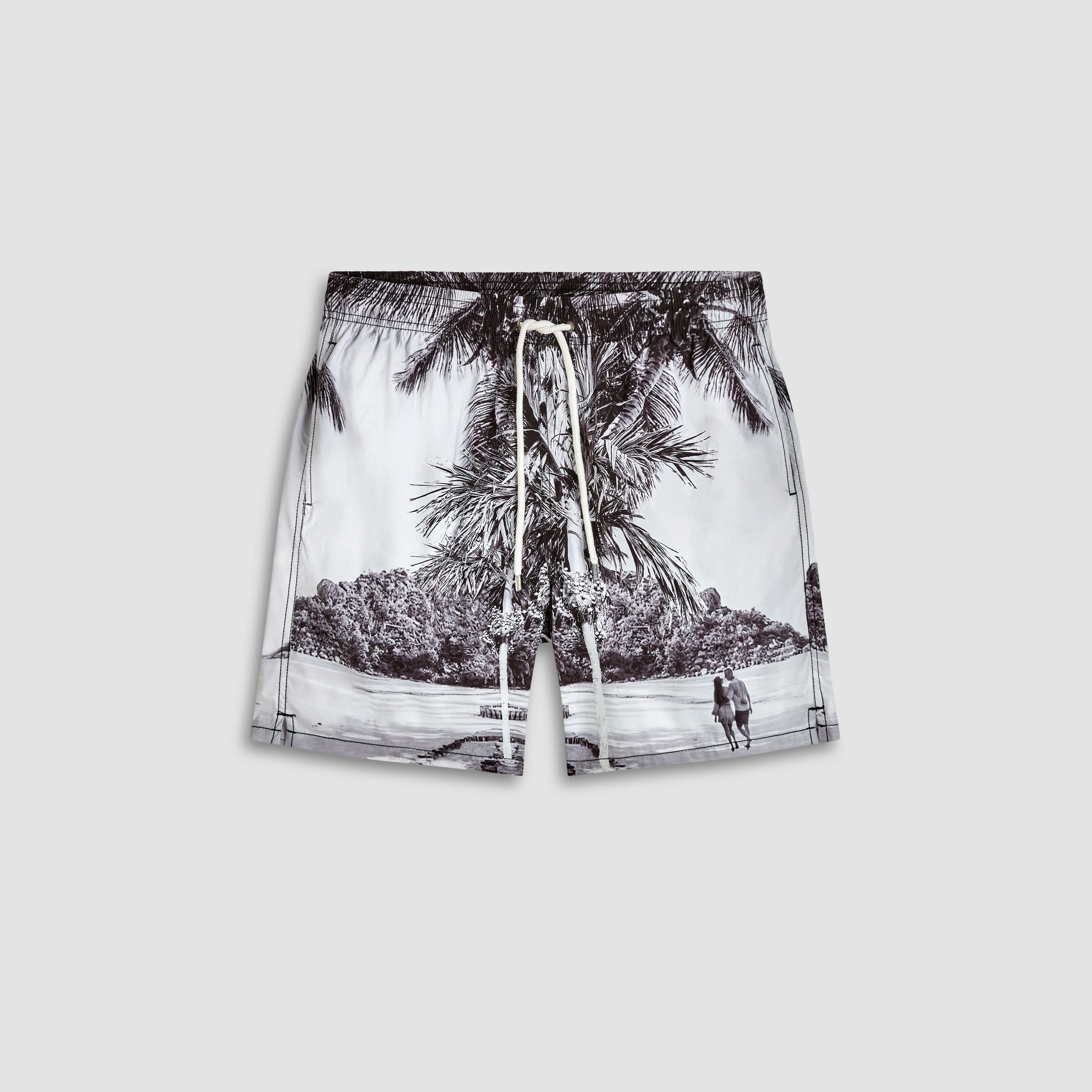 Cosmo Tropical Photoprint Swim Trunks sold by Bugatchi
