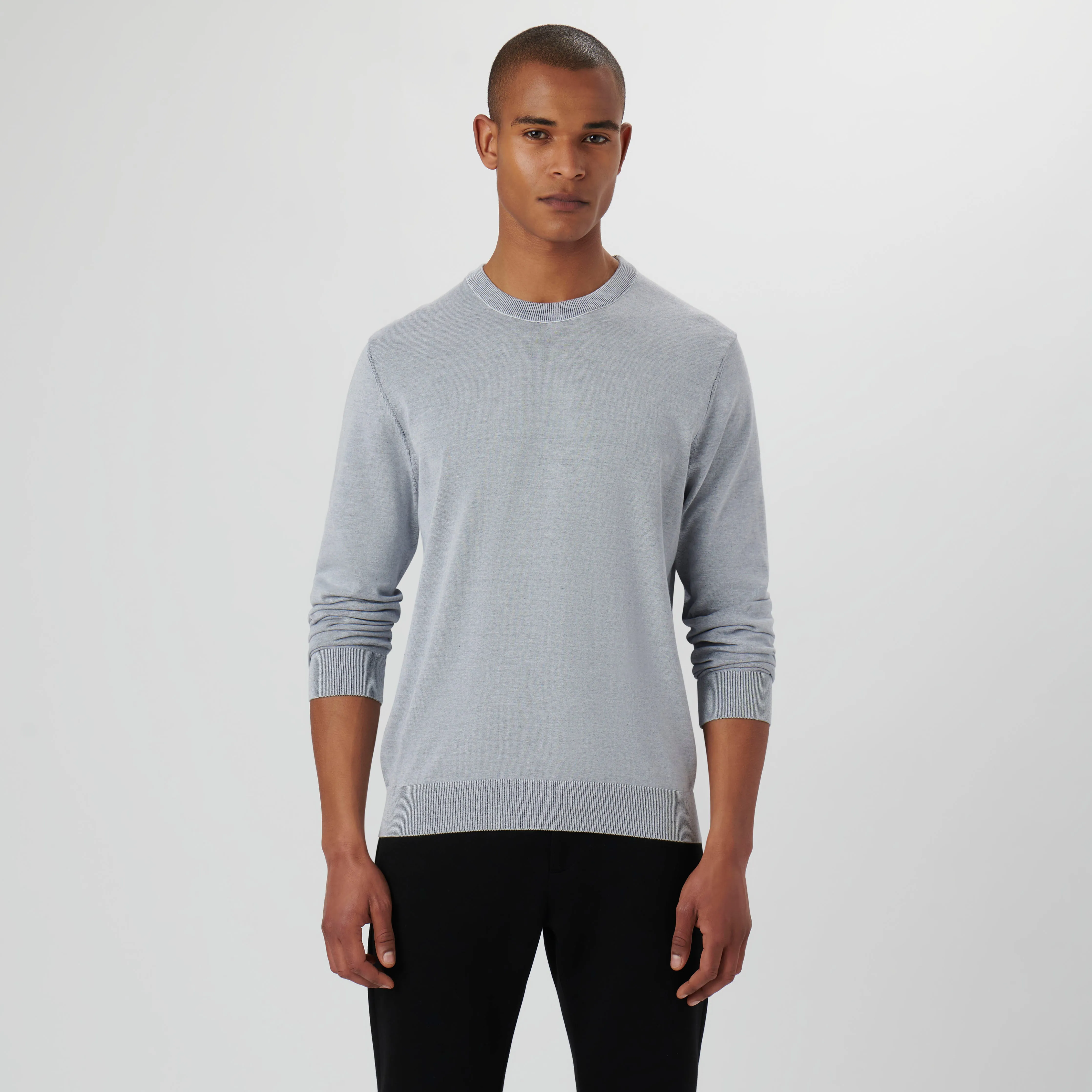 Melange Crew Neck Sweater sold by Bugatchi product image thumbnail 2