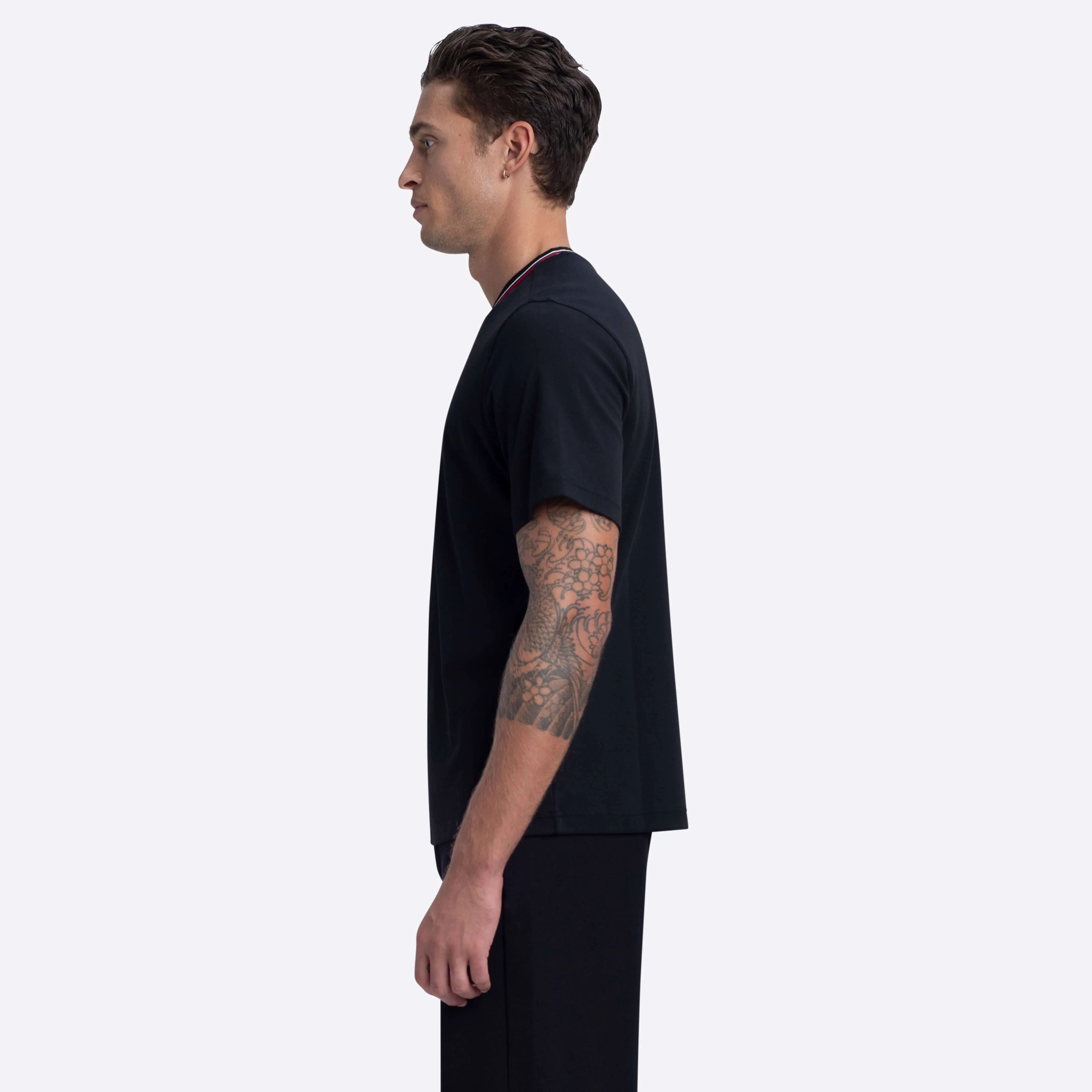 Short Sleeve V-Neck Shirt sold by Bugatchi product image thumbnail 3