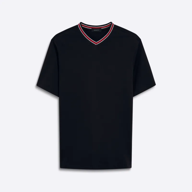 Short Sleeve V-Neck Shirt sold by Bugatchi