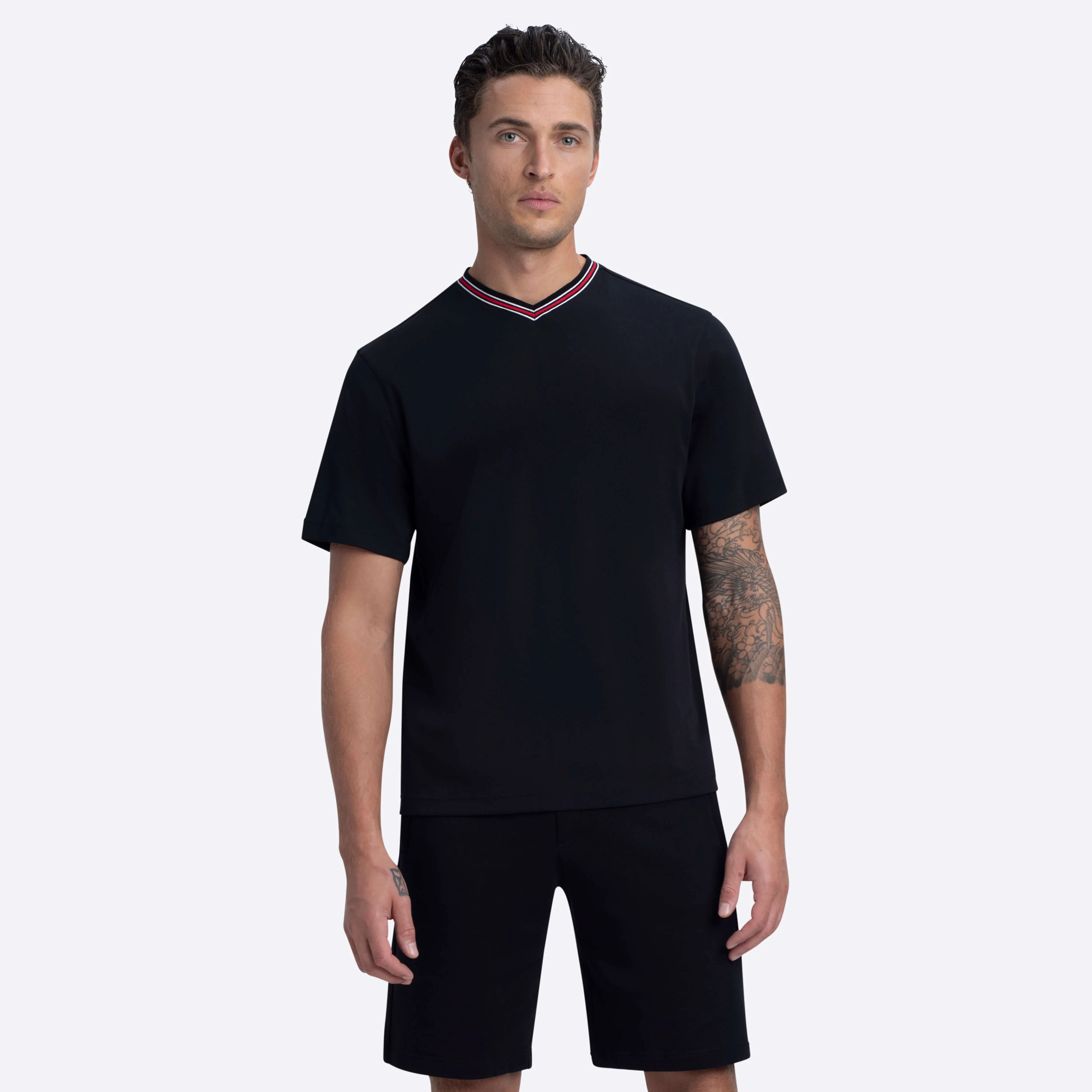 Short Sleeve V-Neck Shirt sold by Bugatchi product image thumbnail 2