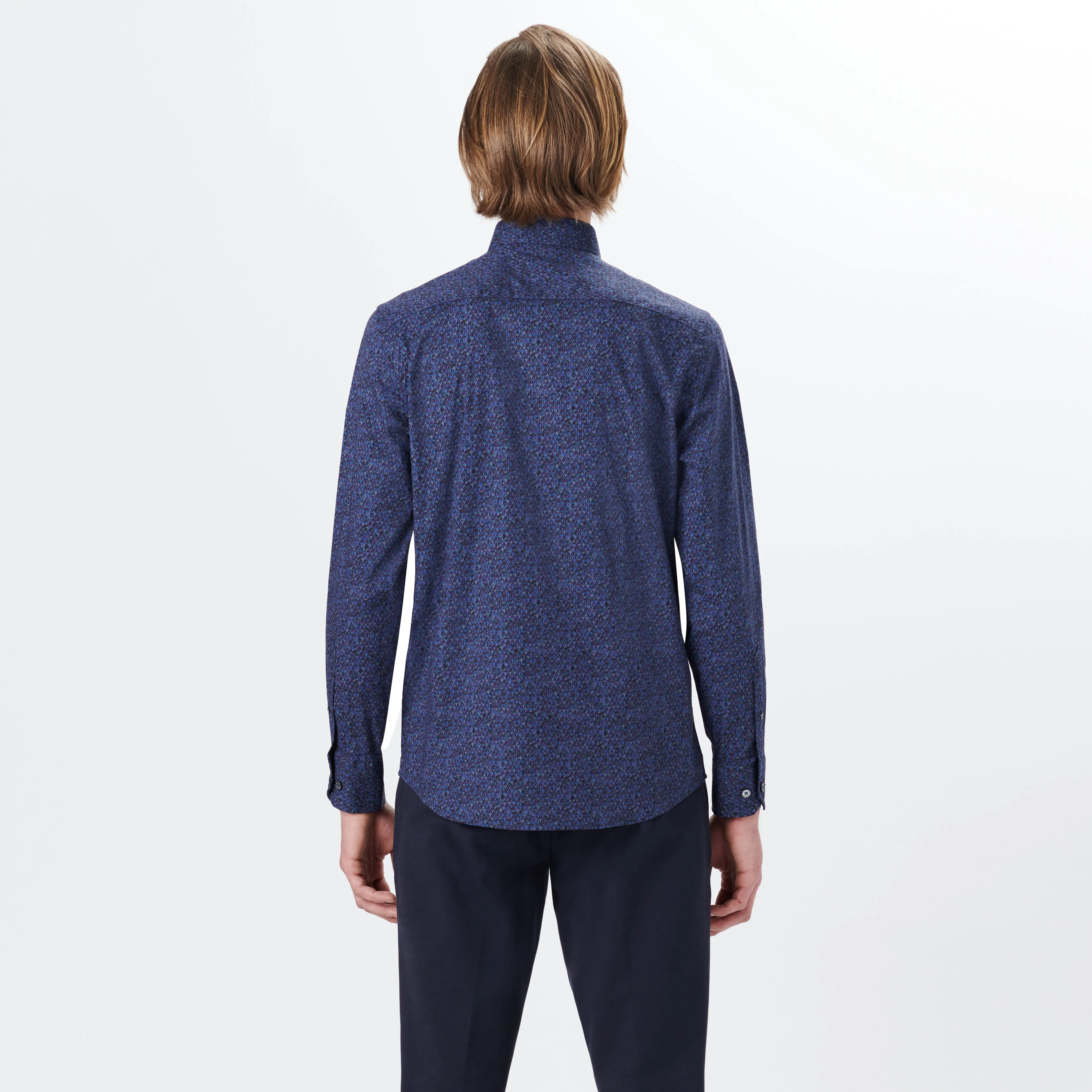 JULIAN Geometric Print Shirt sold by Bugatchi product image thumbnail 4