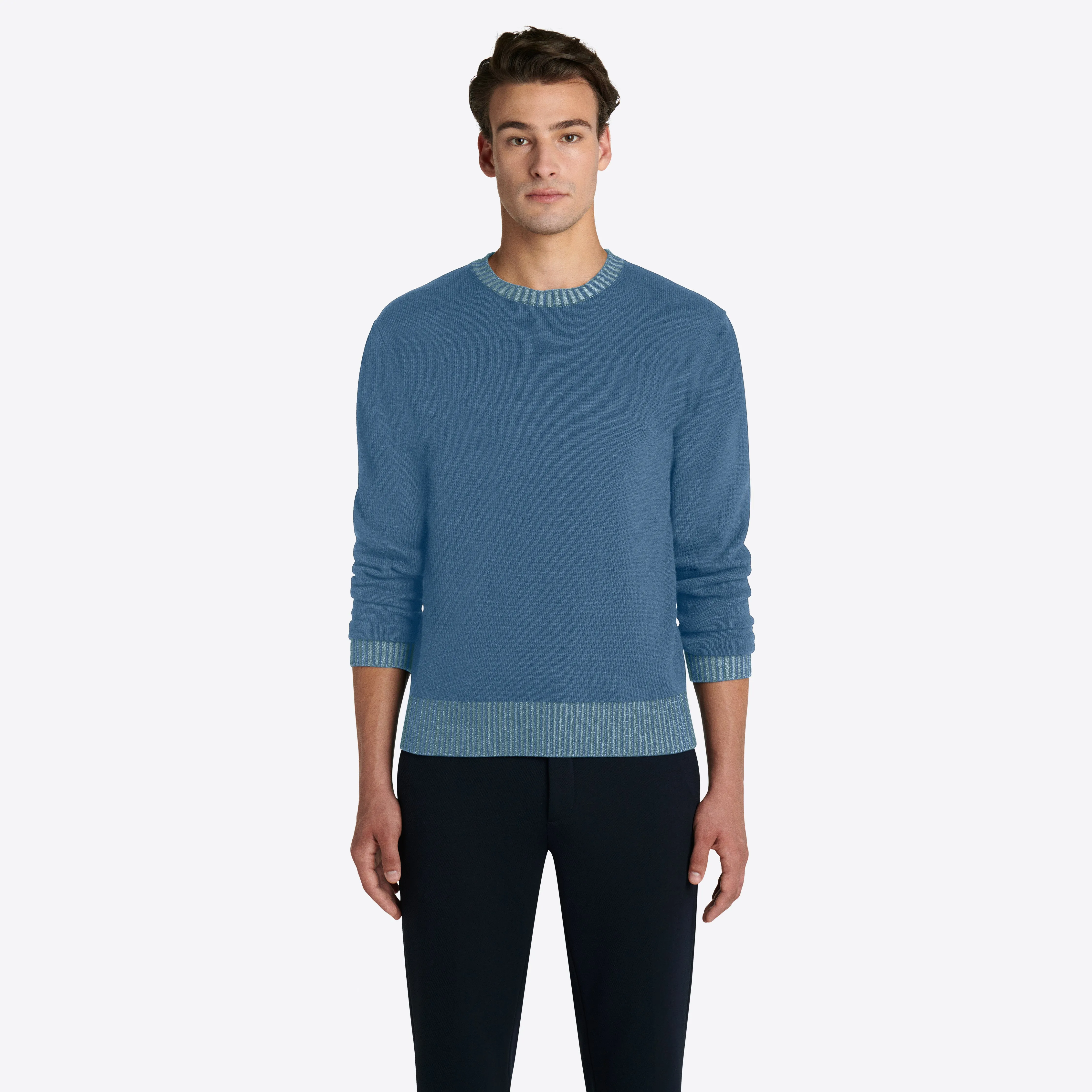 Solid Crew Neck Sweater sold by Bugatchi product image thumbnail 2