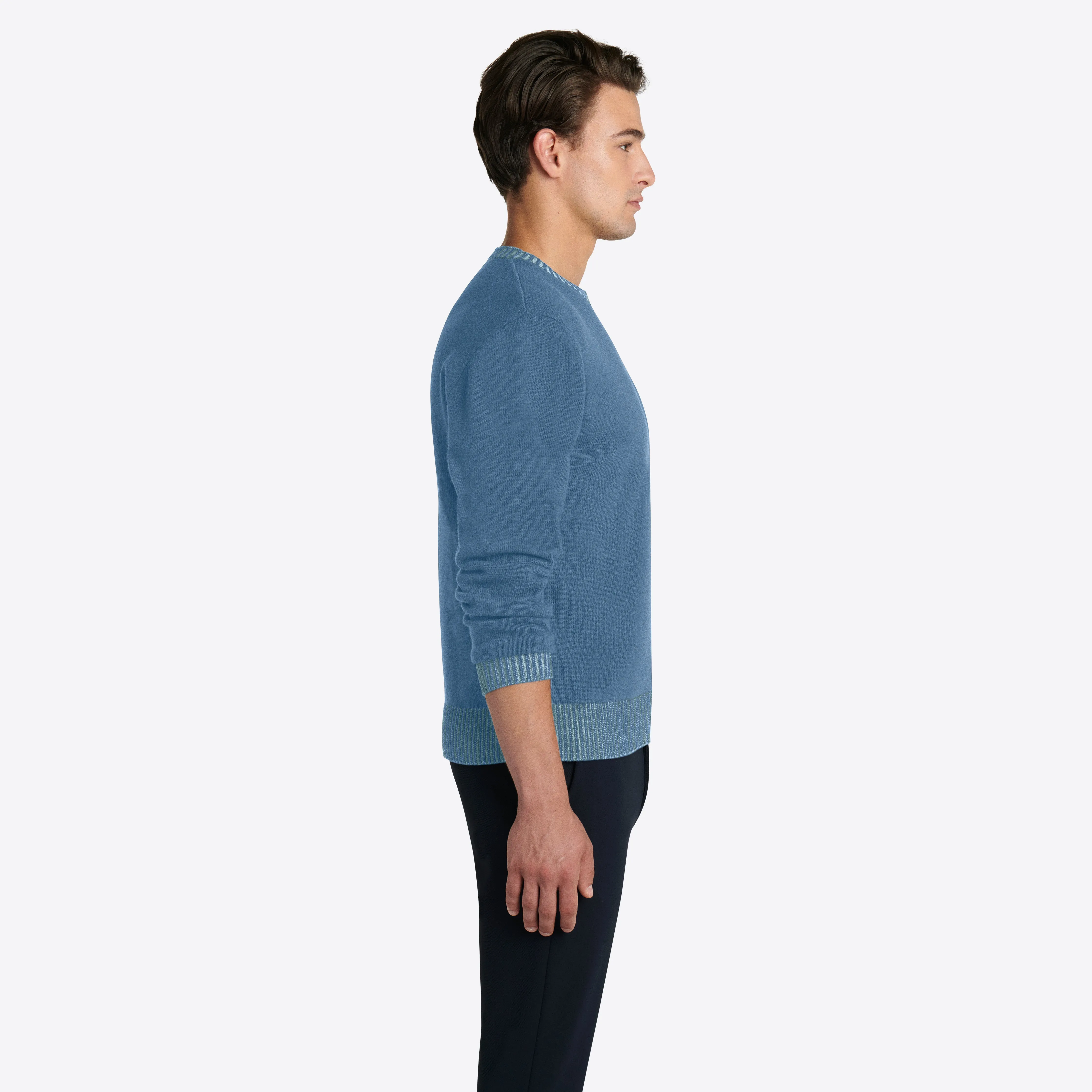 Solid Crew Neck Sweater sold by Bugatchi product image thumbnail 4