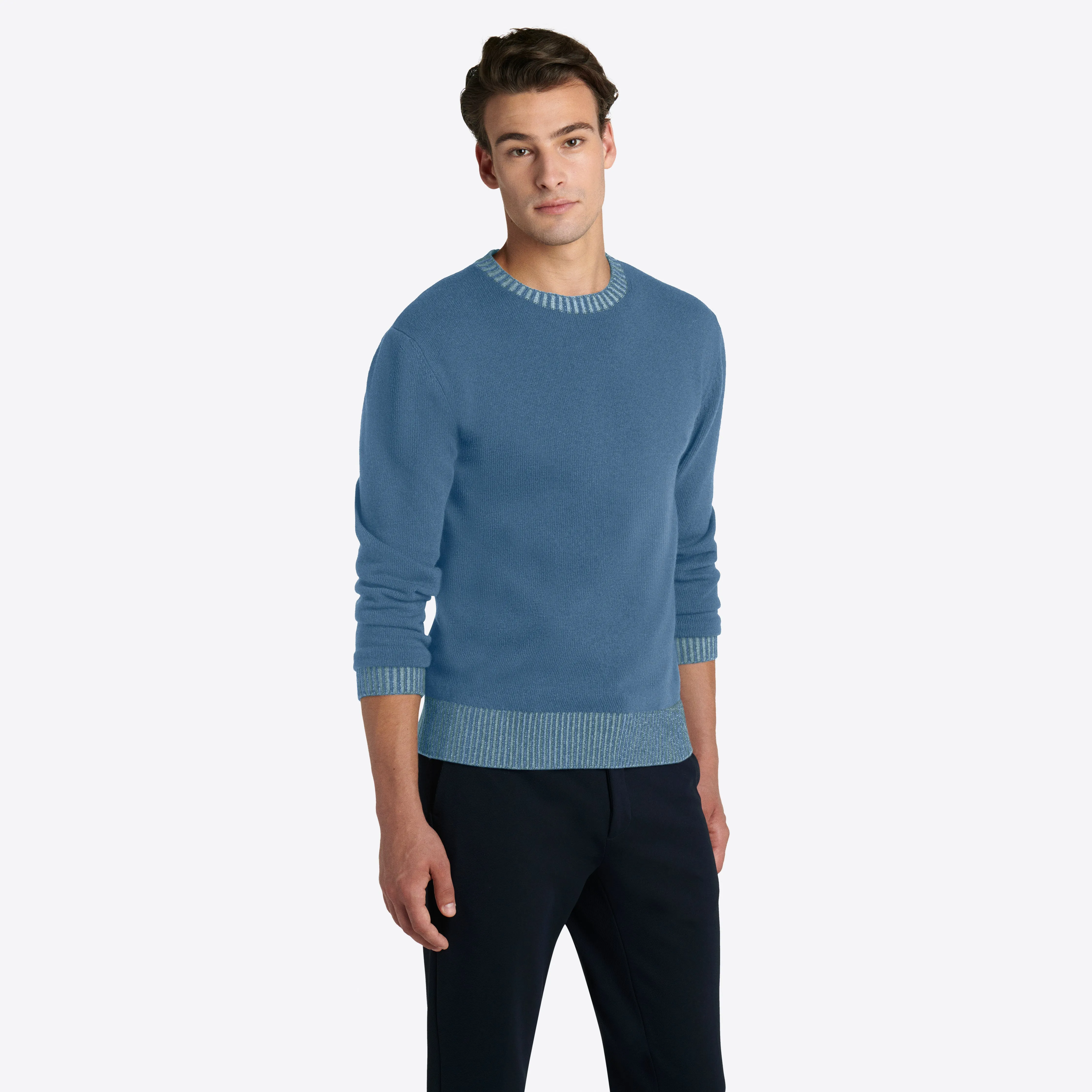 Solid Crew Neck Sweater sold by Bugatchi product image thumbnail 3