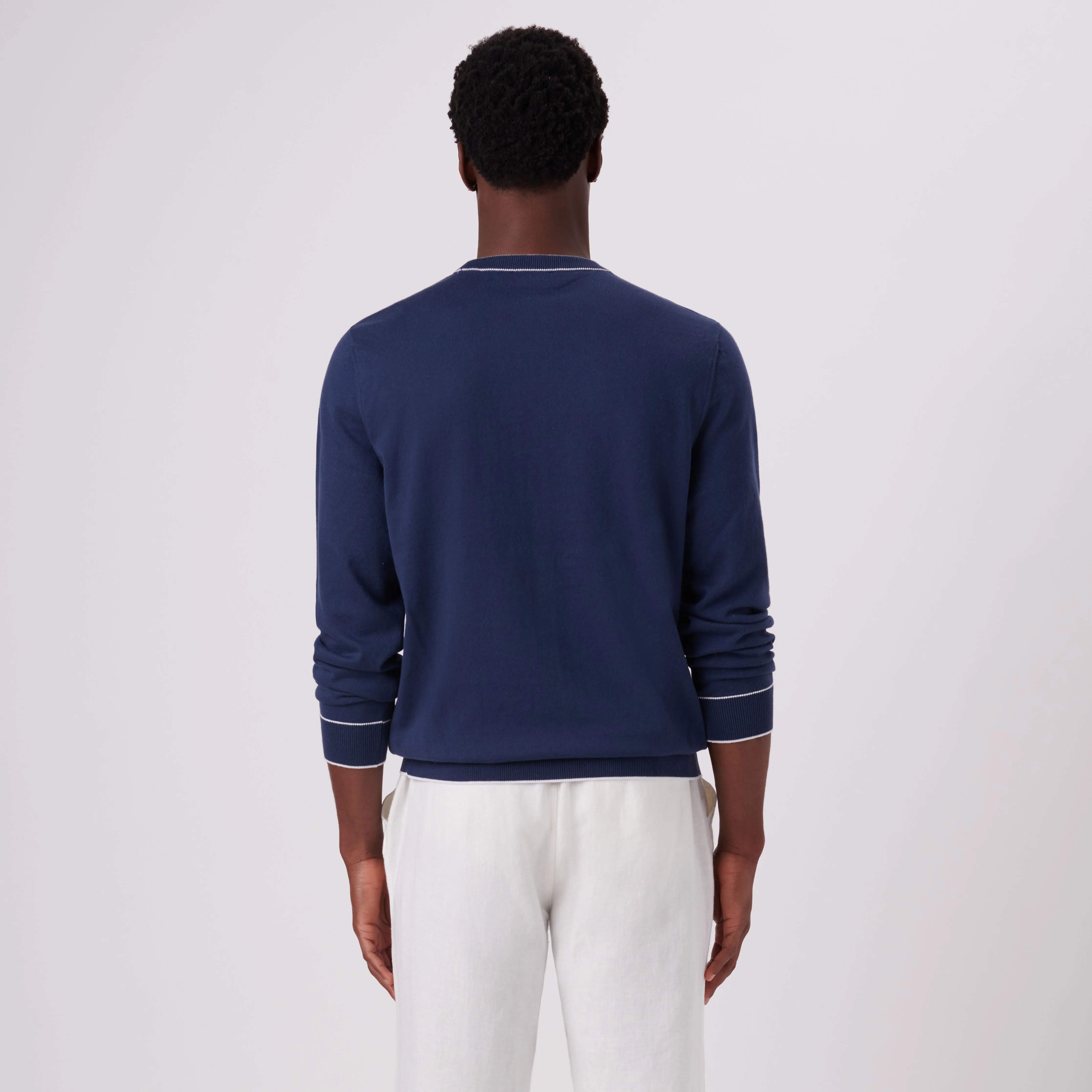 Solid Crew Neck Sweater sold by Bugatchi product image thumbnail 4