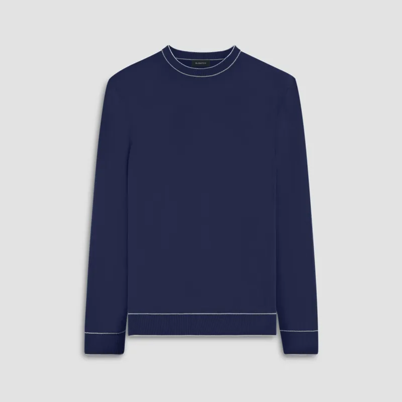 Solid Crew Neck Sweater sold by Bugatchi