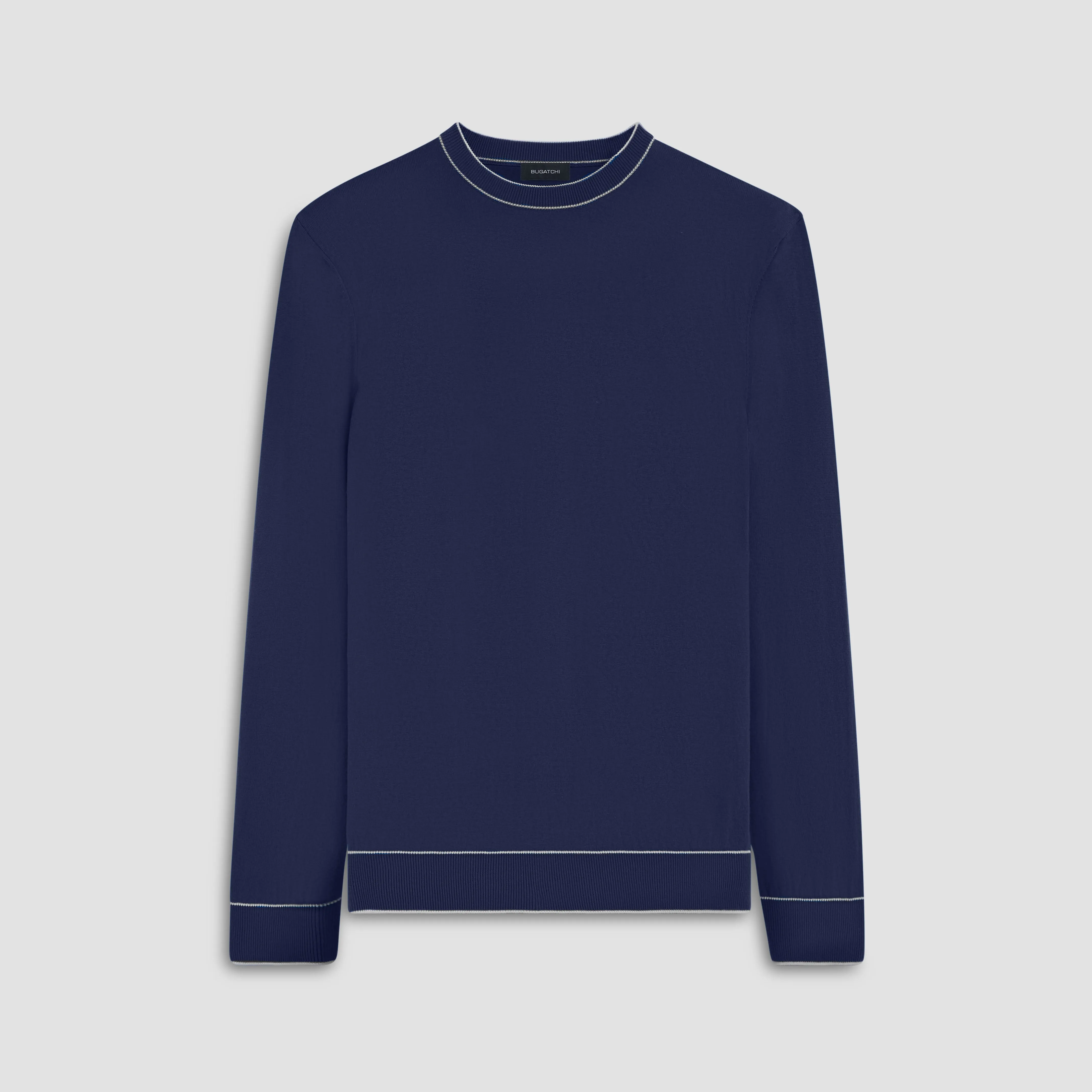 Solid Crew Neck Sweater sold by Bugatchi