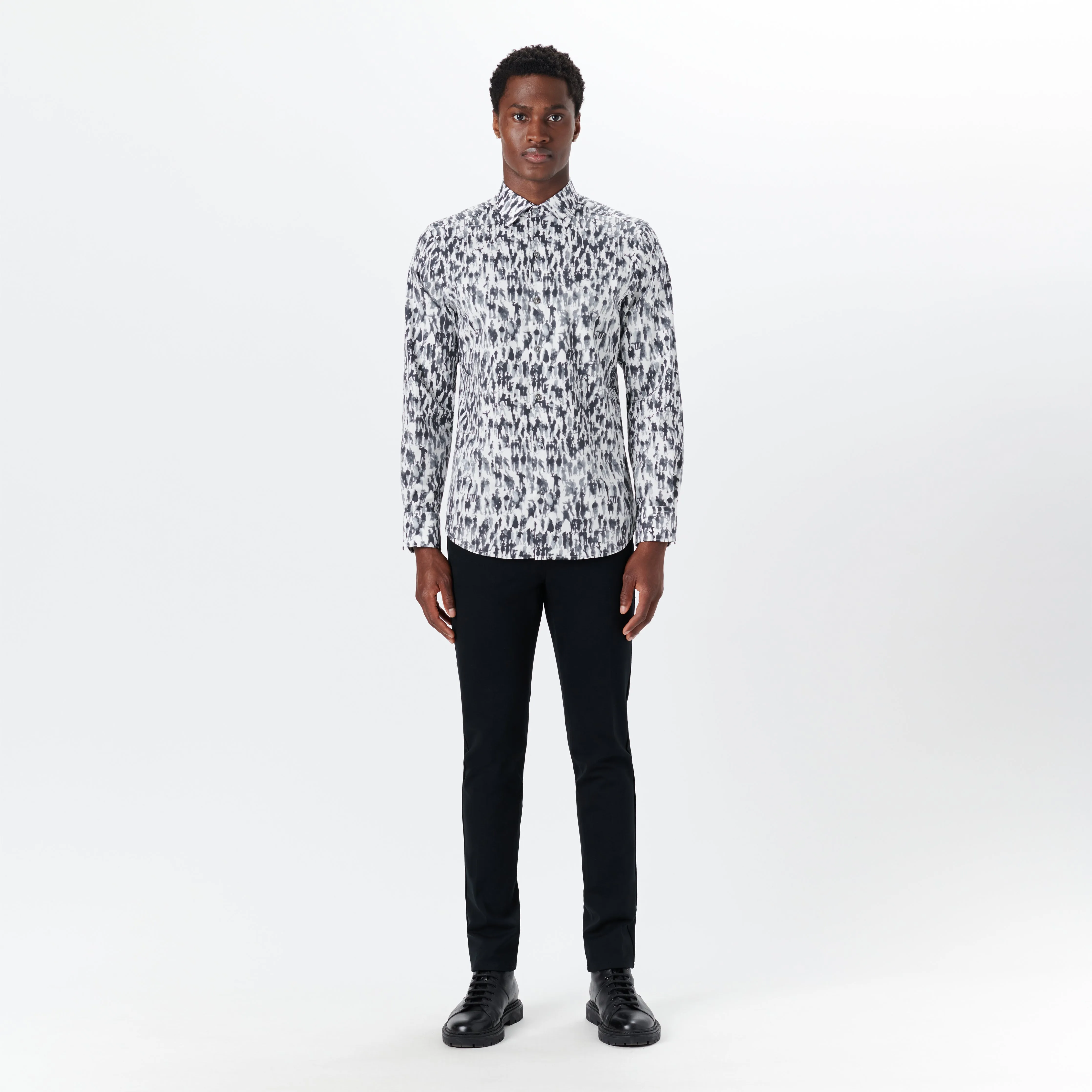 AXEL Conversational Print Shirt sold by Bugatchi product image thumbnail 5