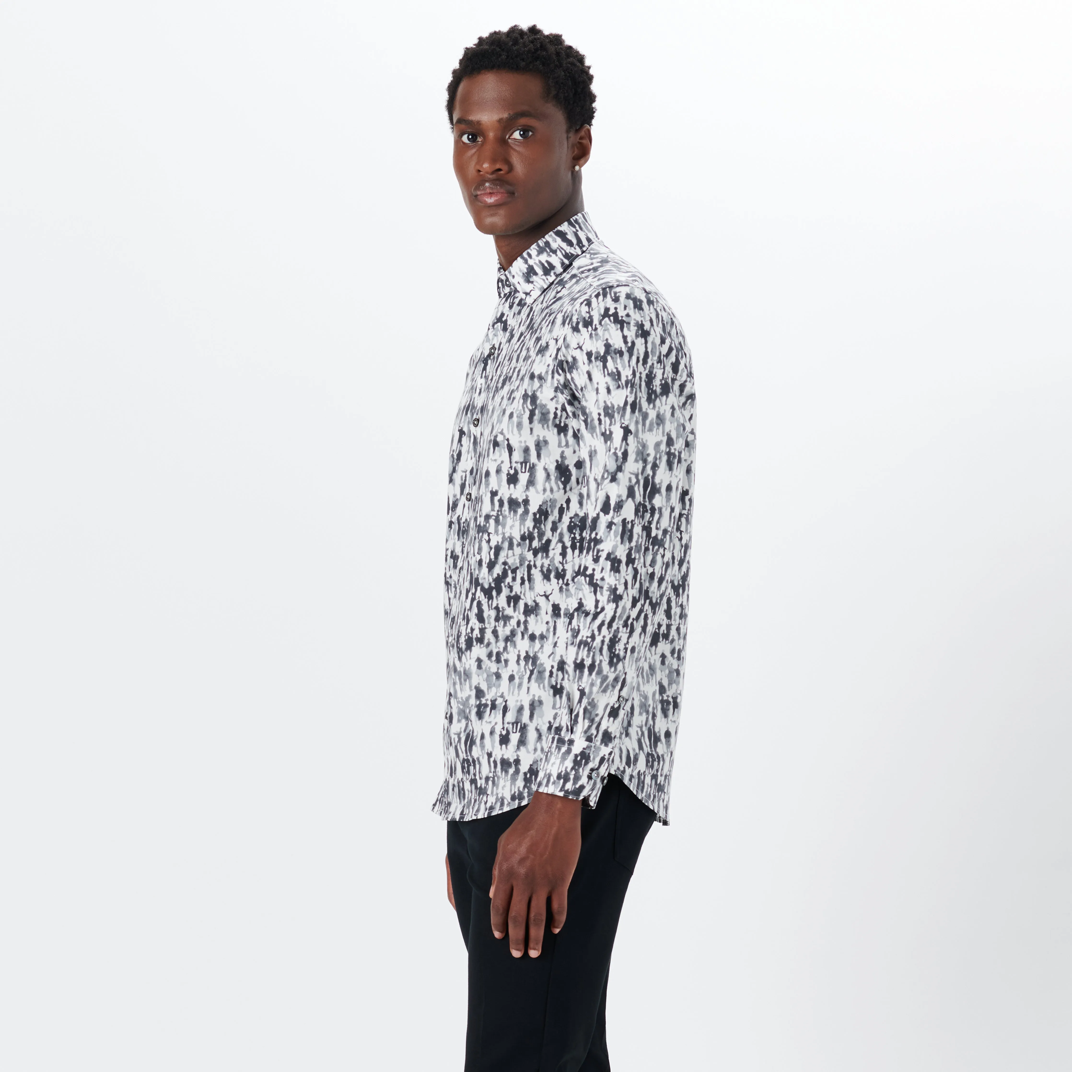 AXEL Conversational Print Shirt sold by Bugatchi product image thumbnail 3
