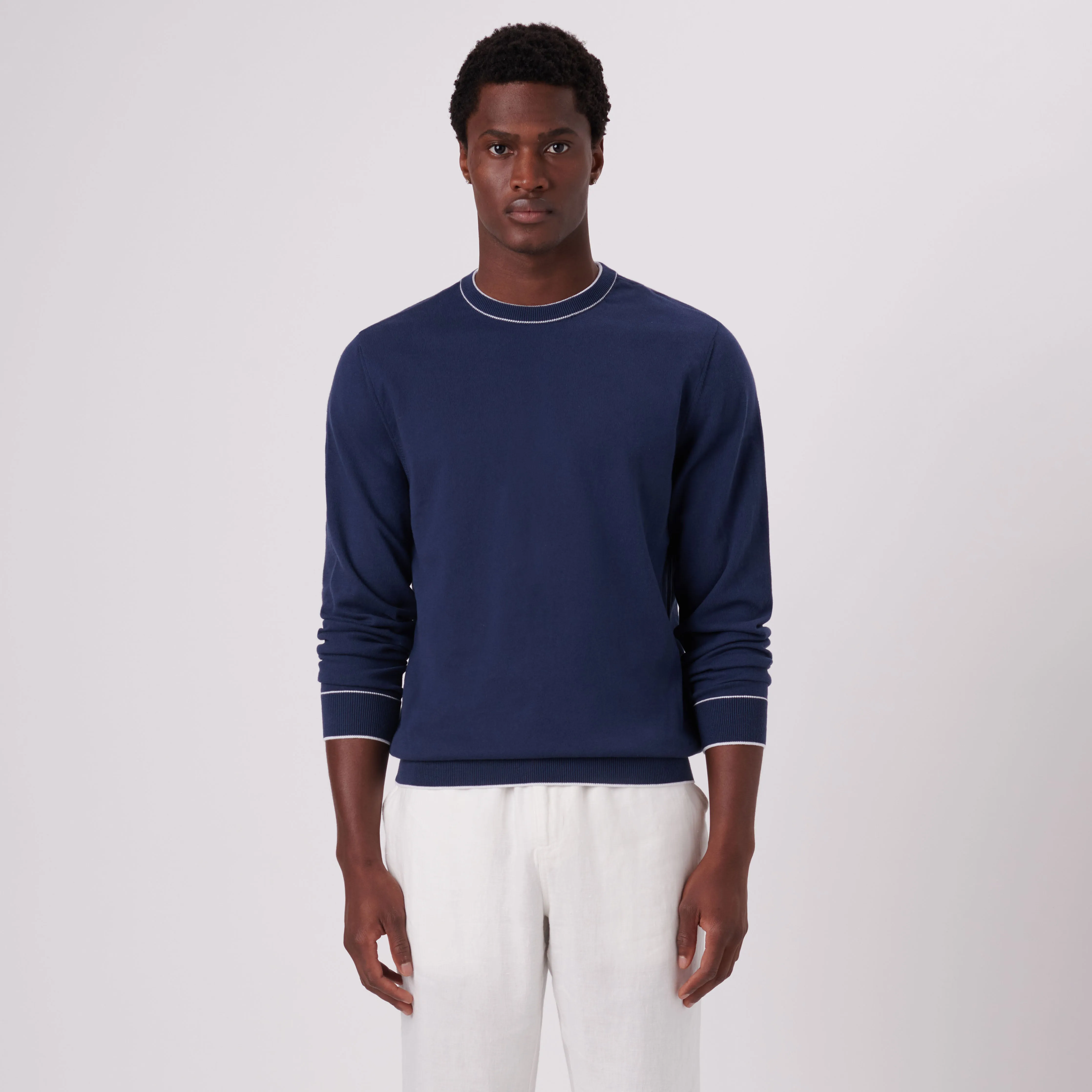 Solid Crew Neck Sweater sold by Bugatchi product image thumbnail 2
