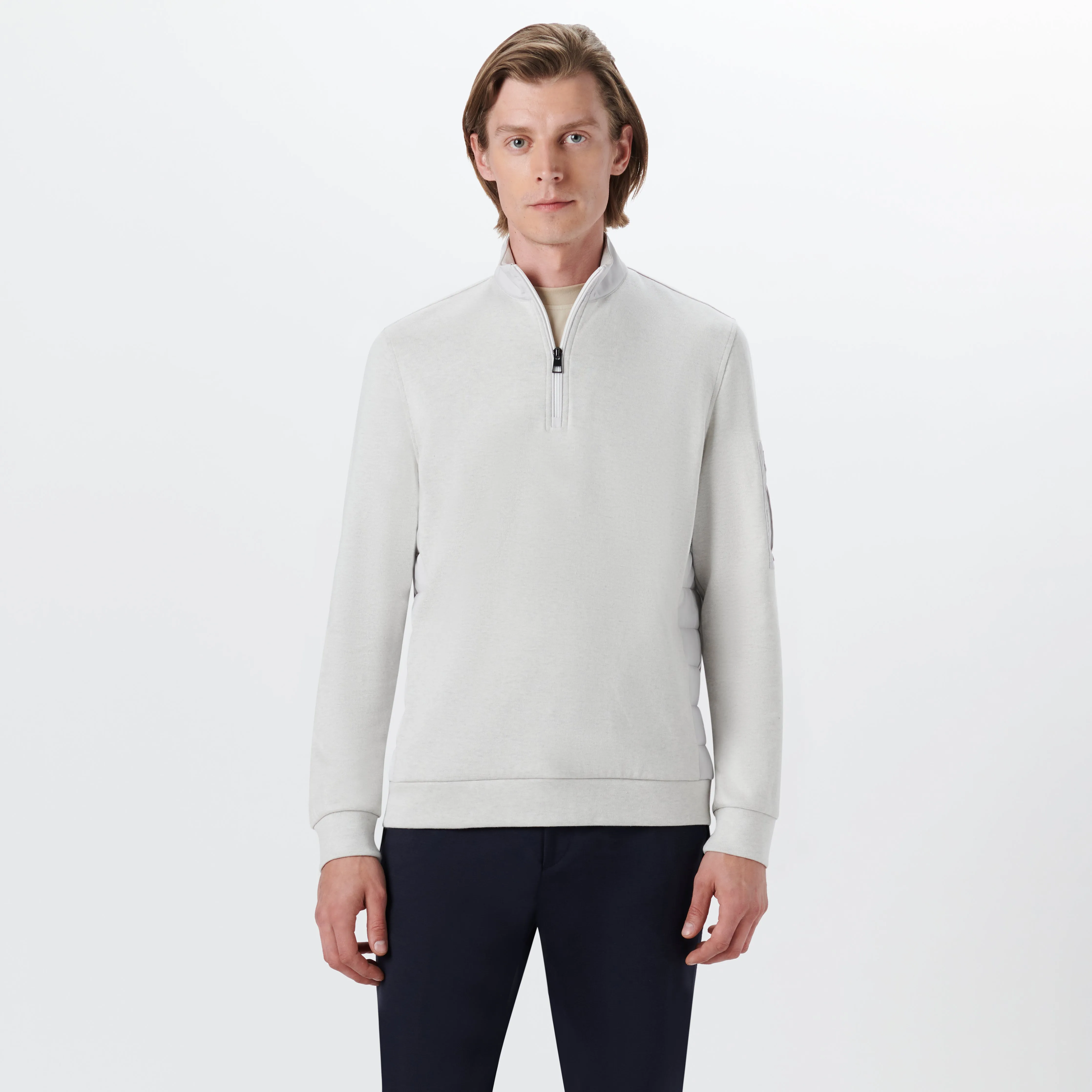 Long Sleeve Quarter Zip Pullover sold by Bugatchi product image thumbnail 2
