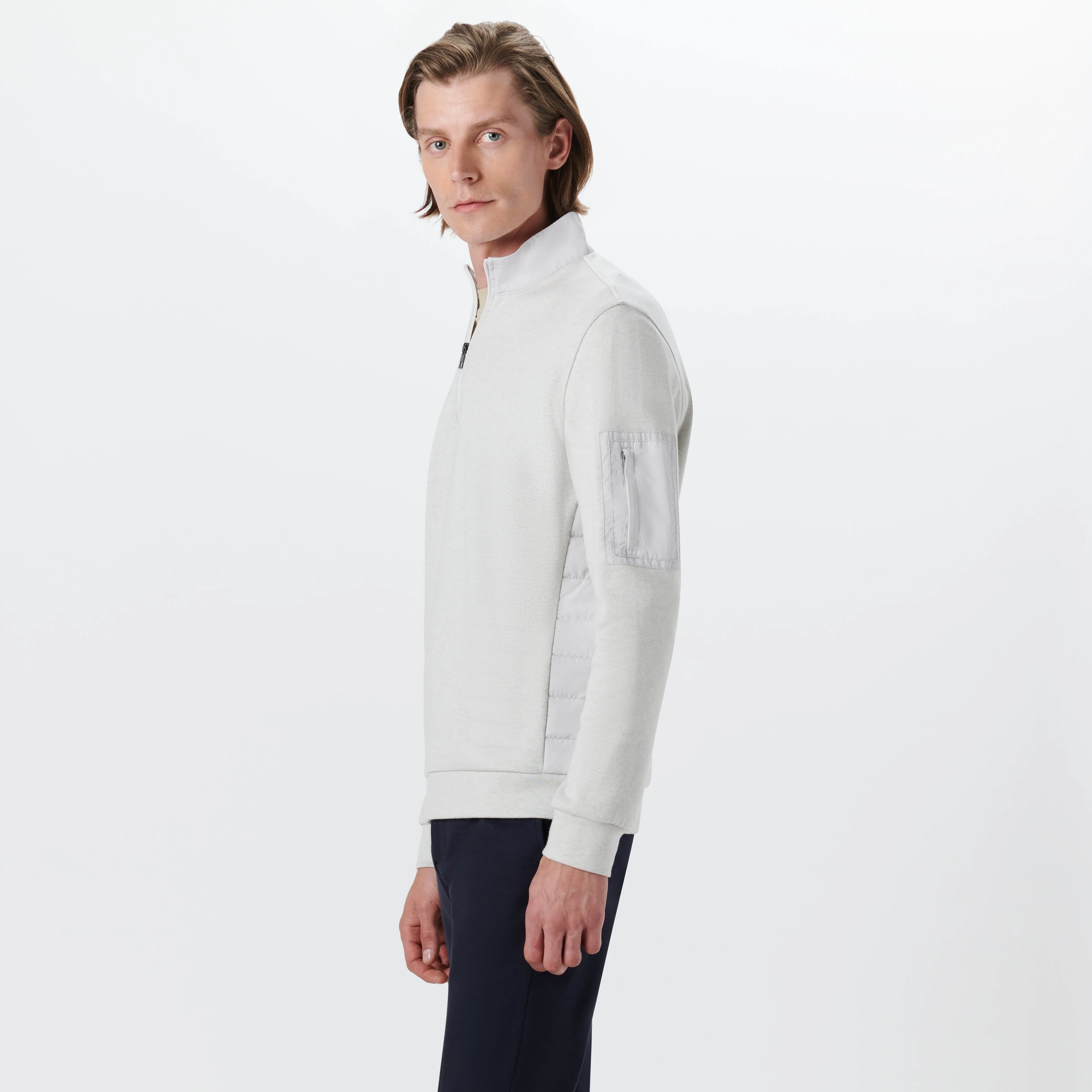 Long Sleeve Quarter Zip Pullover sold by Bugatchi product image thumbnail 3